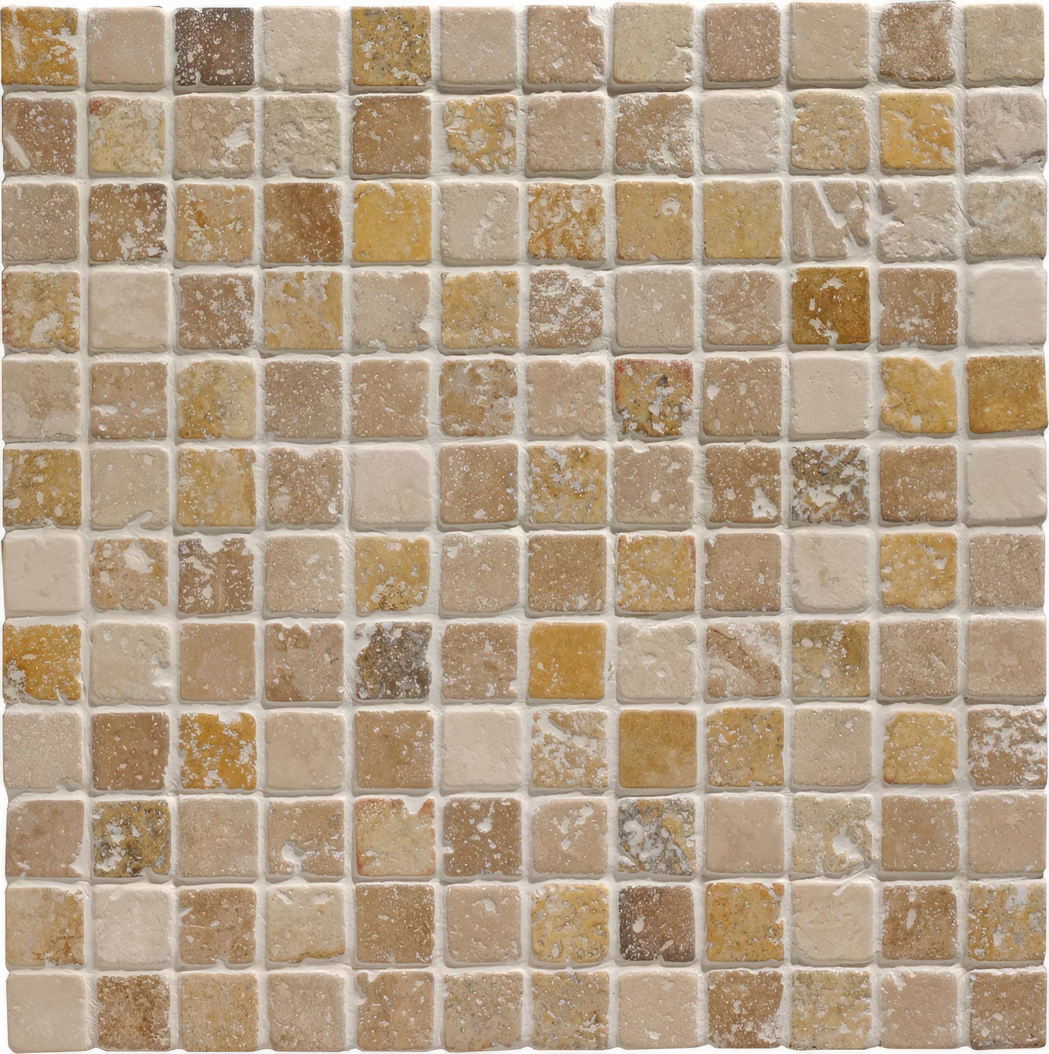 Mixed Travertine 2.3 Venetian Stone Mosaic - Hyperion Tiles