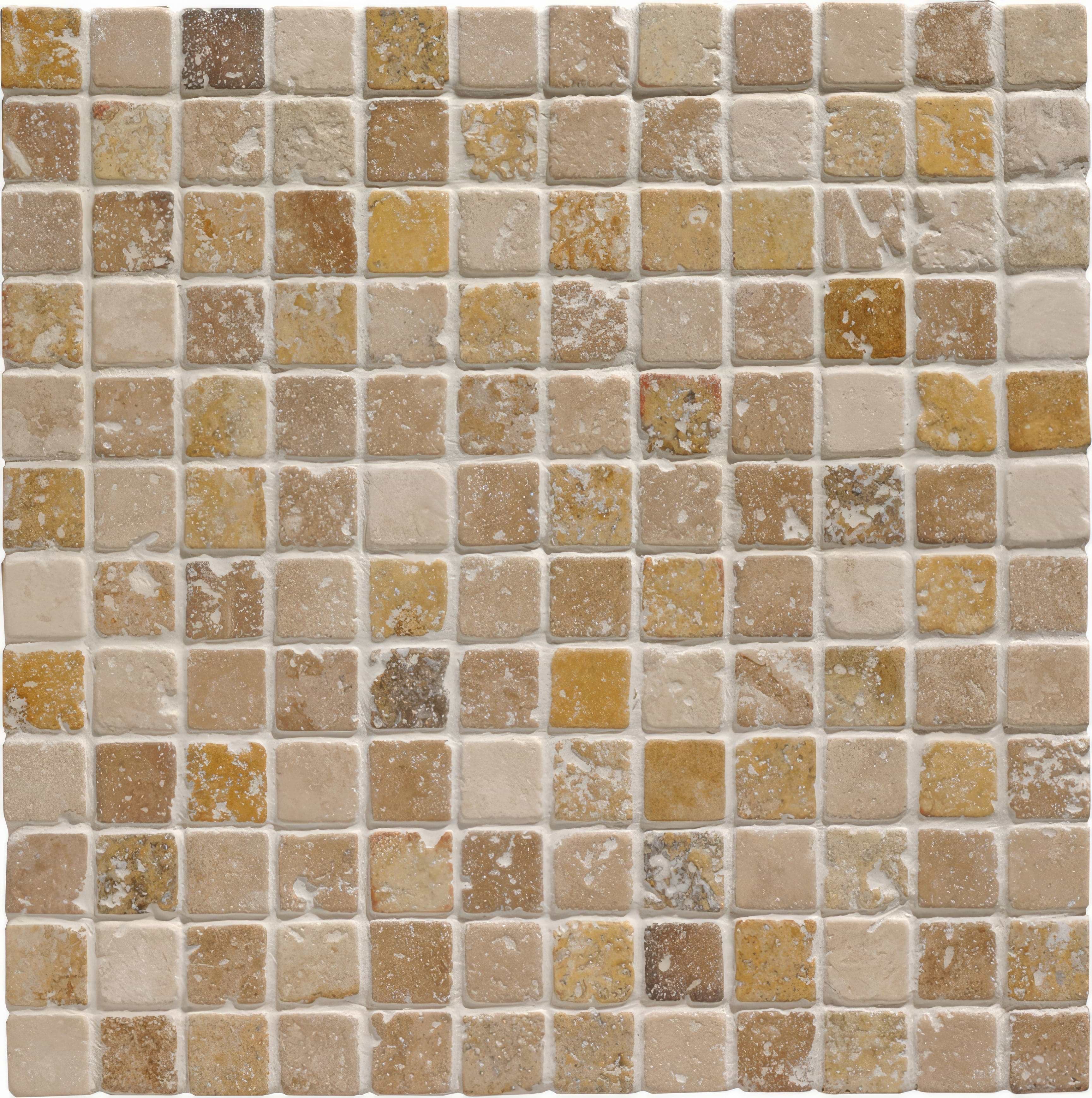 Travertine Venetian Stone Mosaic - Beige Rustic 305x305mm – Hyperion Tiles