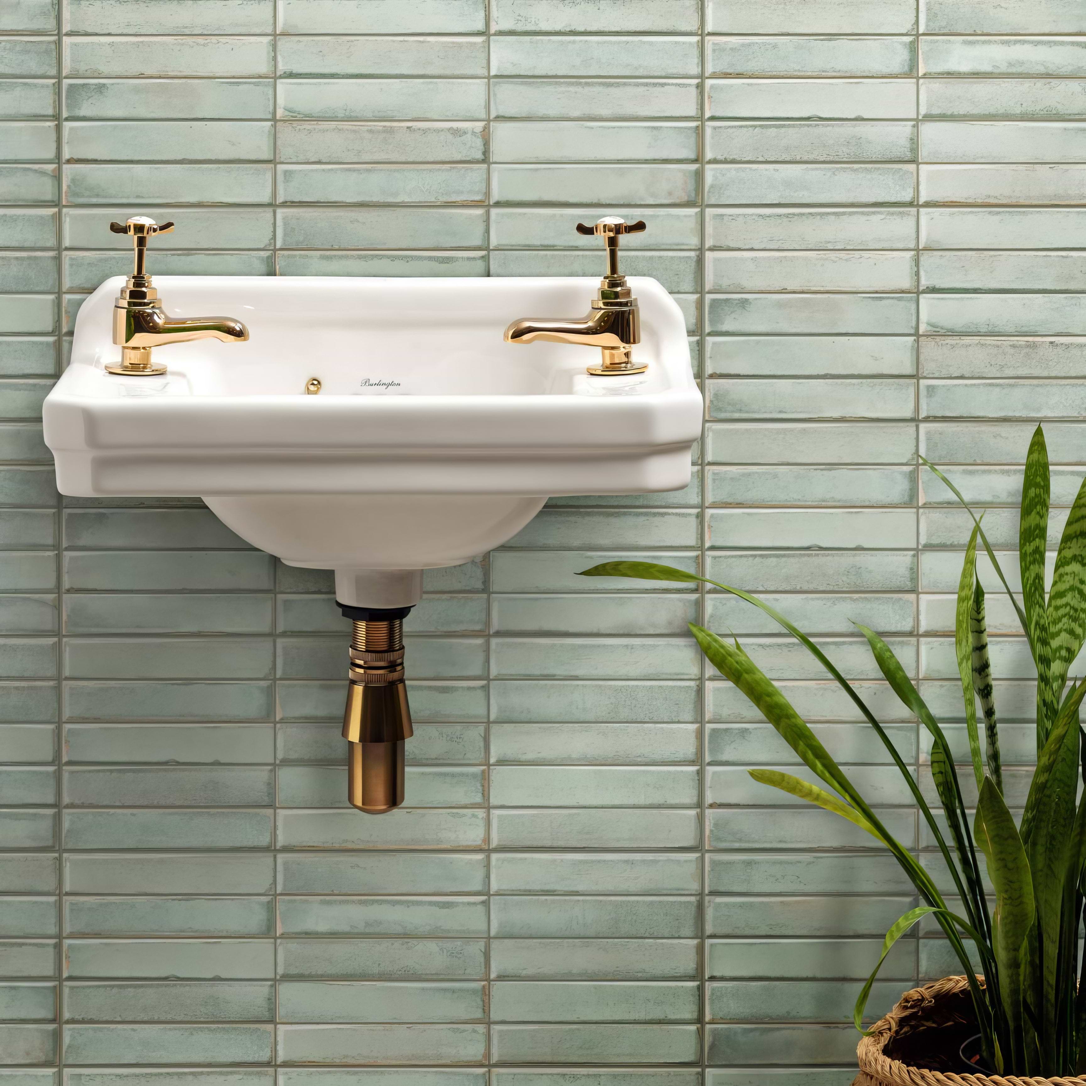 Montblanc Sage Stack Ceramic Wall Tiles - Green Gloss – Hyperion Tiles