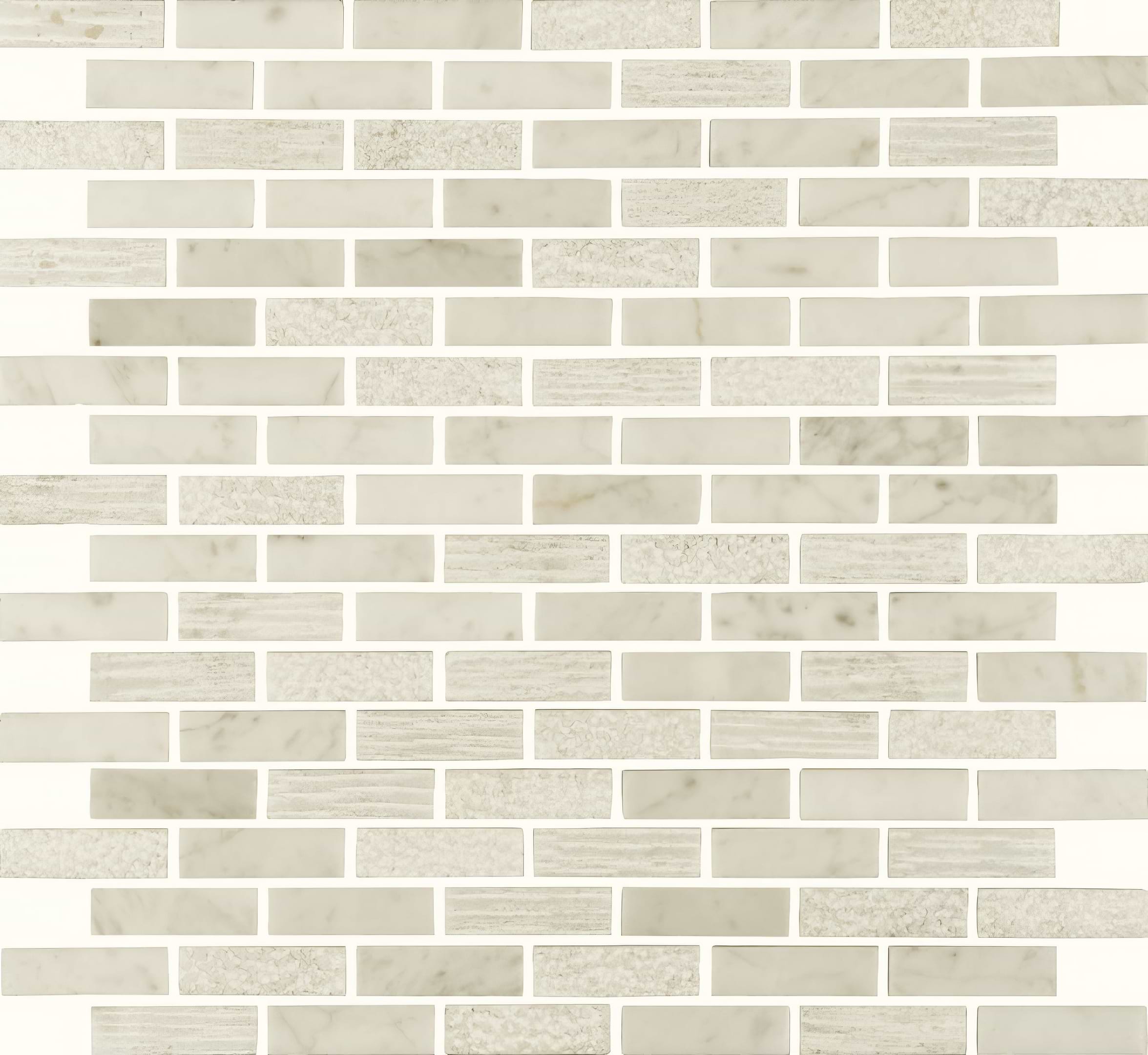 Nares Brickbond Marble Mosaic - Hyperion Tiles