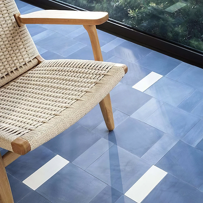 Navy Herringbone Tile - Hyperion Tiles