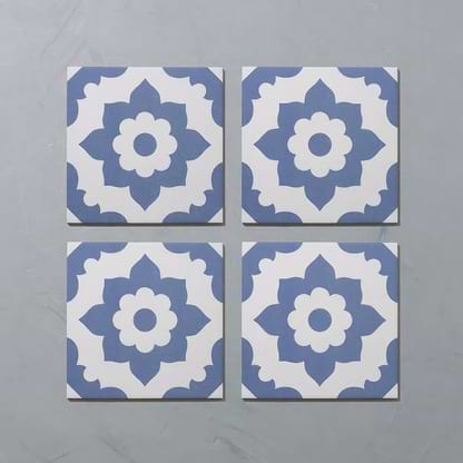Navy Santona Porcelain Tile - Hyperion Tiles