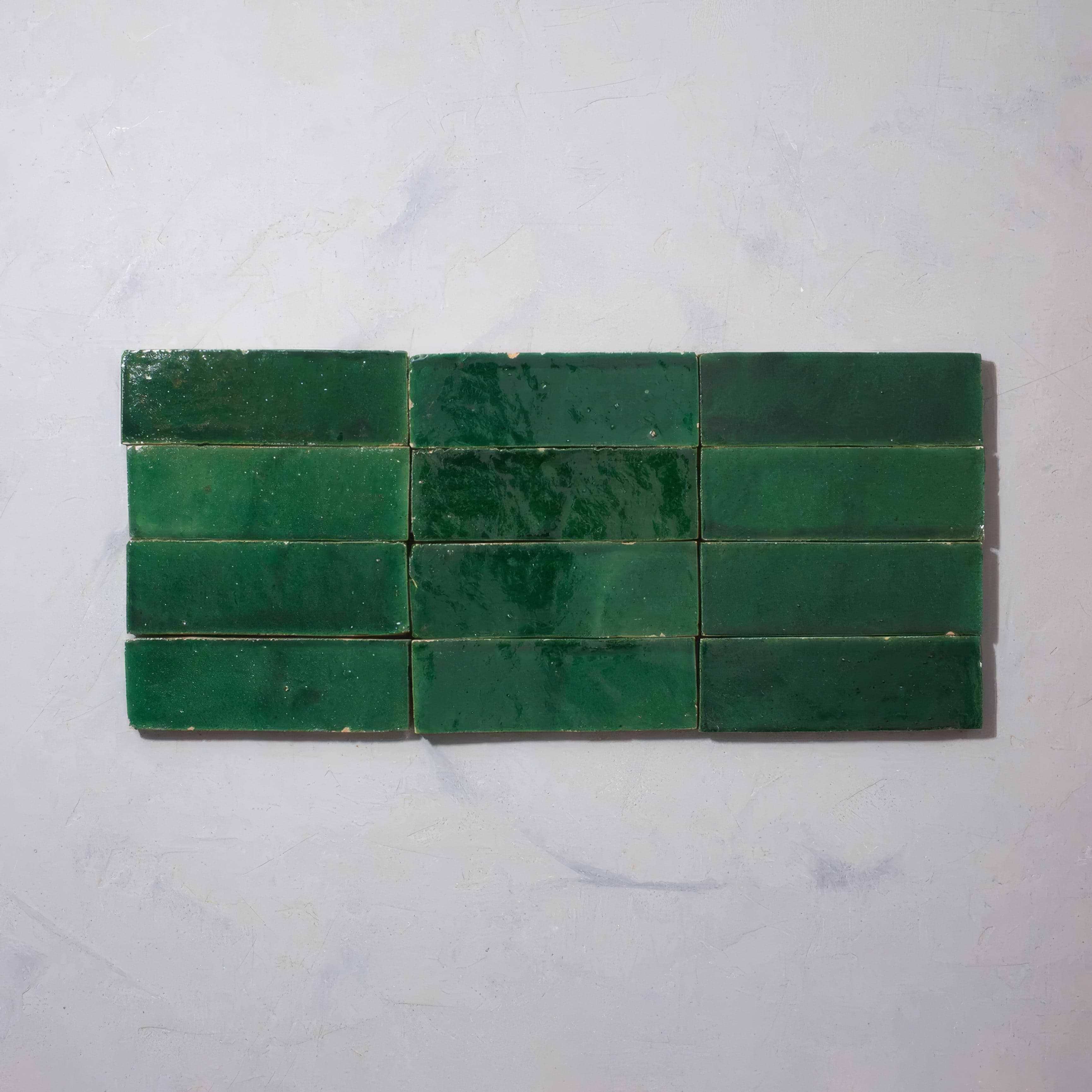 Medina Moss Green Bejmat By Hyperion Tiles