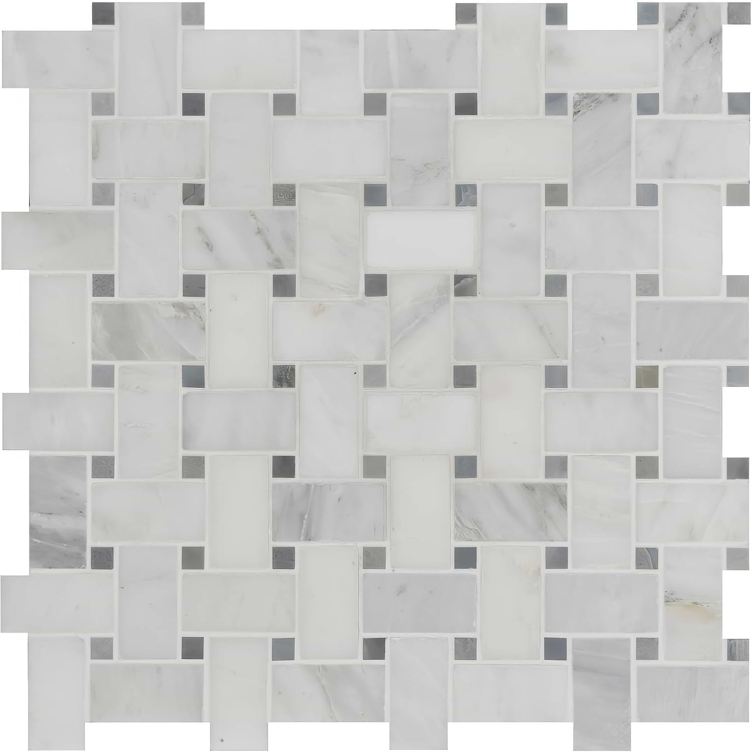 Nimbus Basketweave Stone Mosaic - Hyperion Tiles