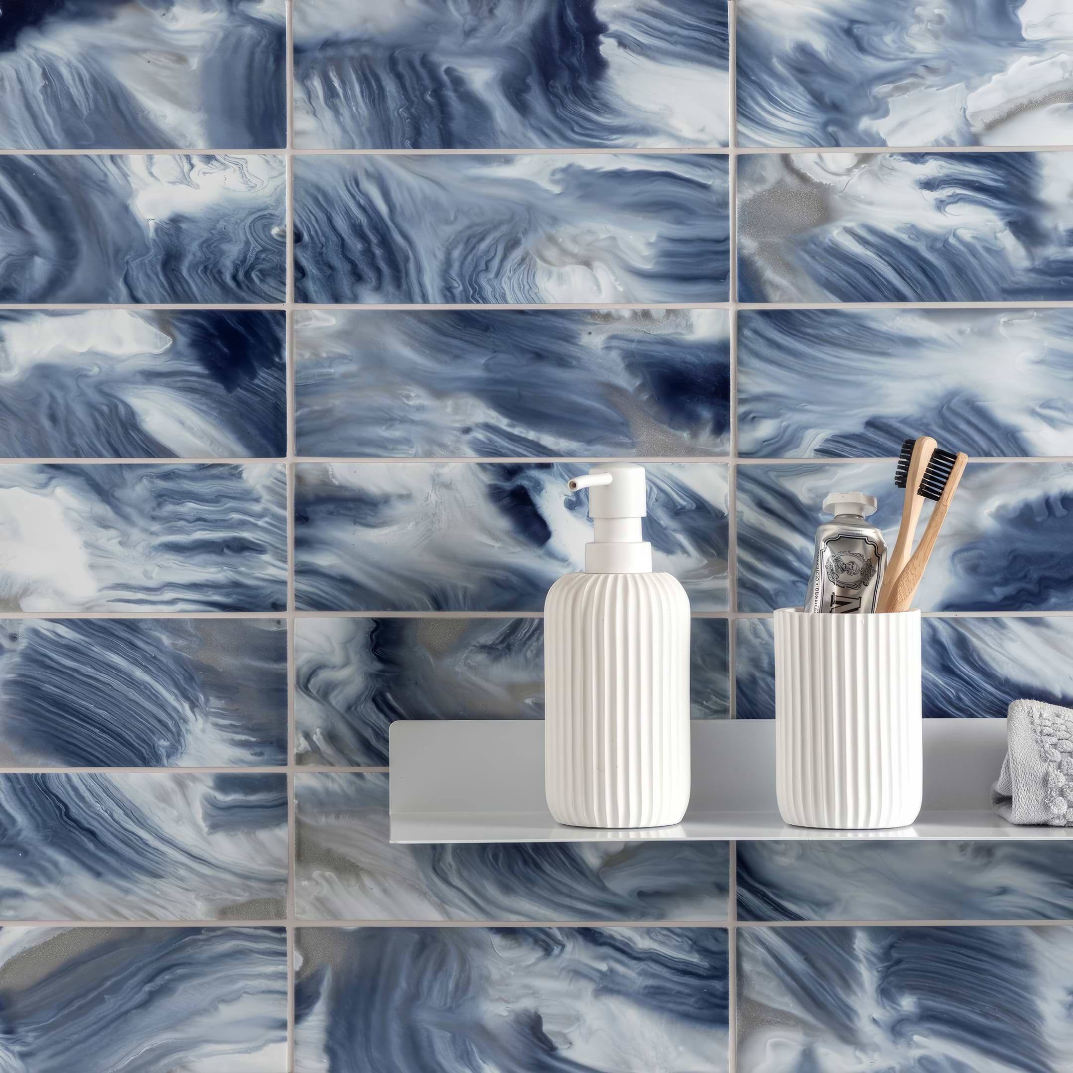 Ocean Patterned Brick - Hyperion Tiles