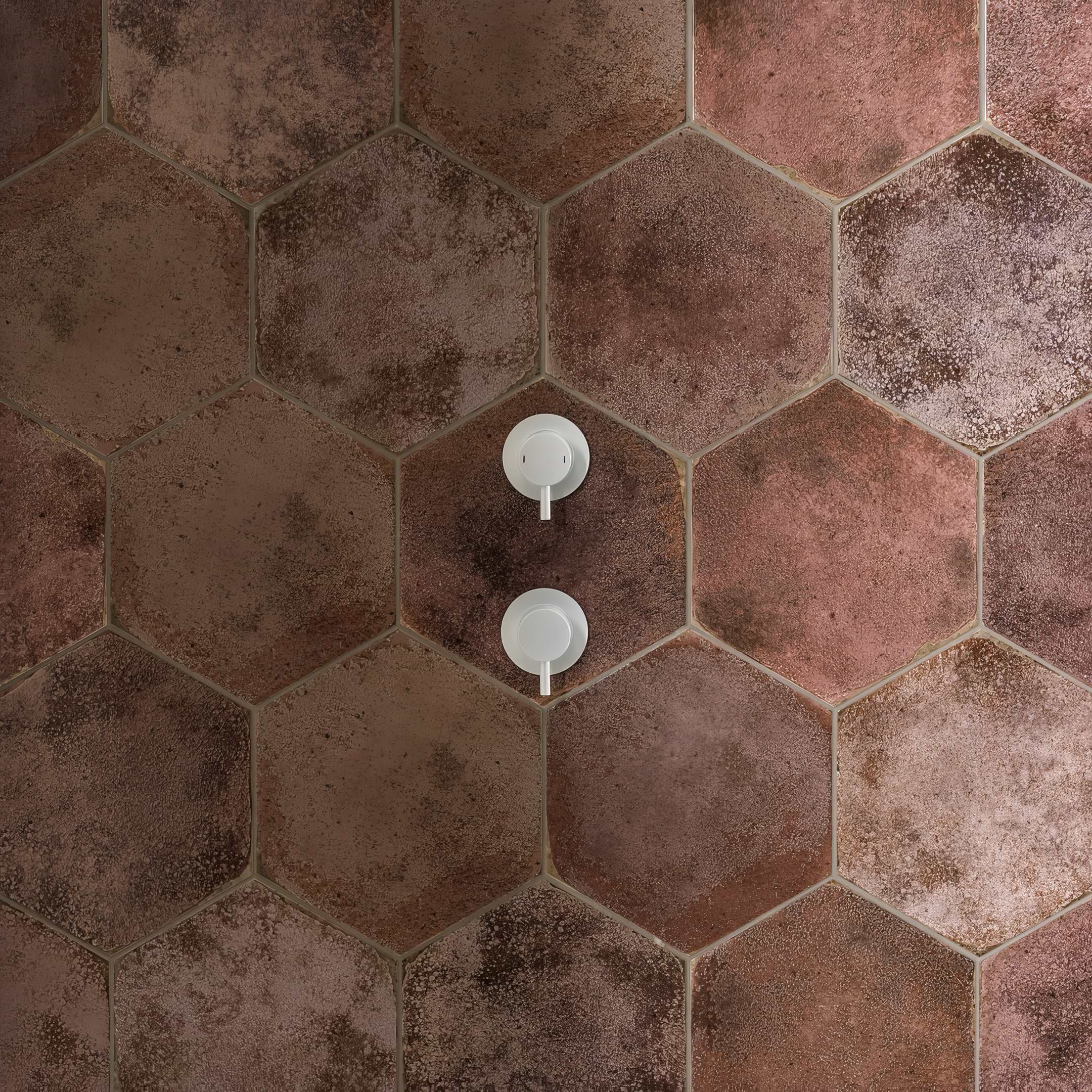 Oken Hexagon Garnet - Hyperion Tiles