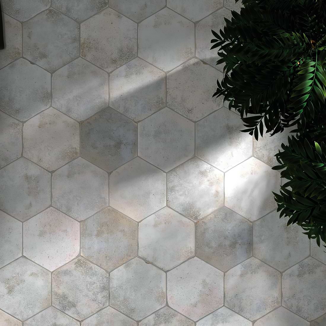 Oken Hexagon White - Hyperion Tiles