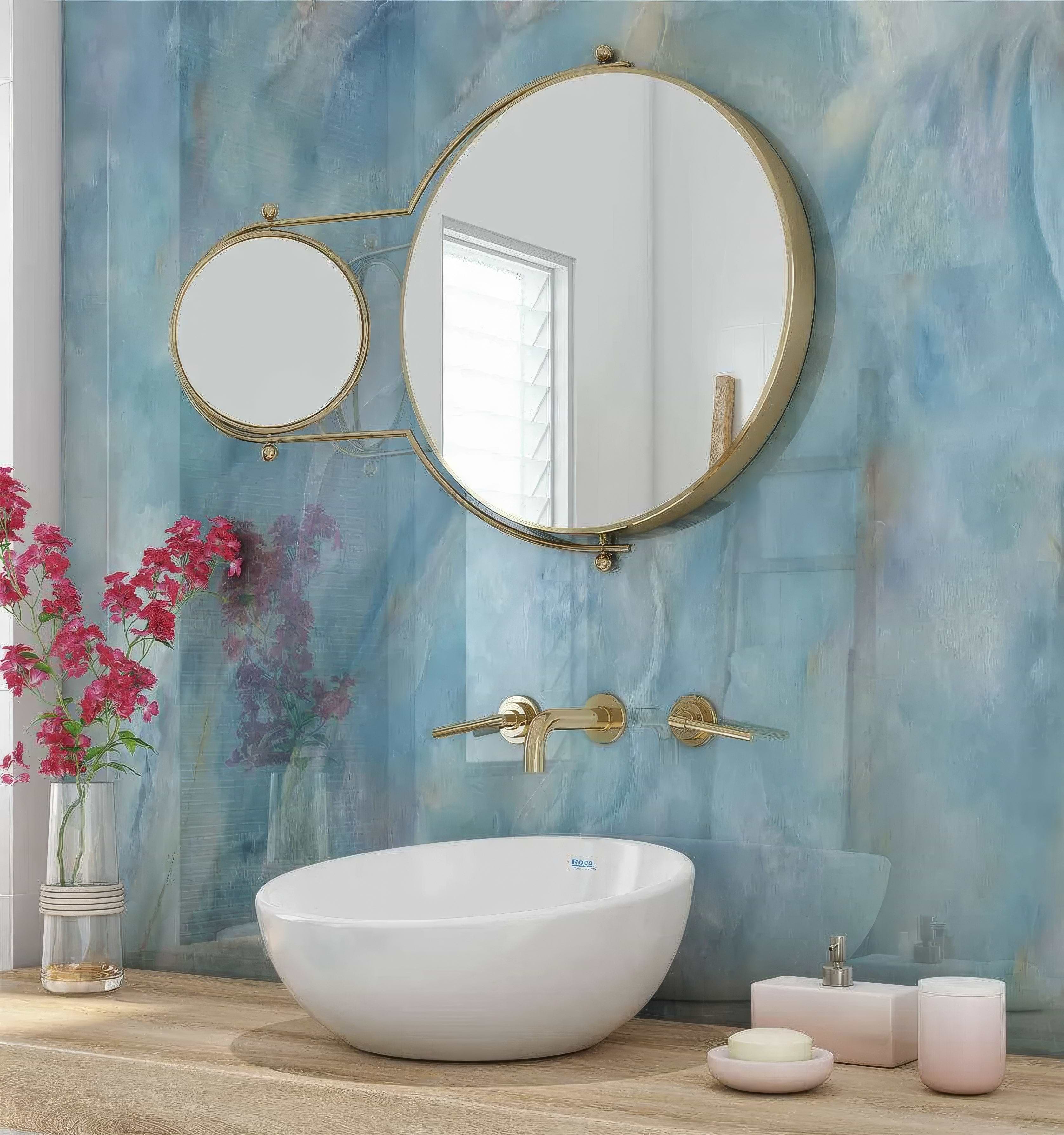 Shower Panel Onyx Crystal Carte D’Or Blue By Hyperion Tiles