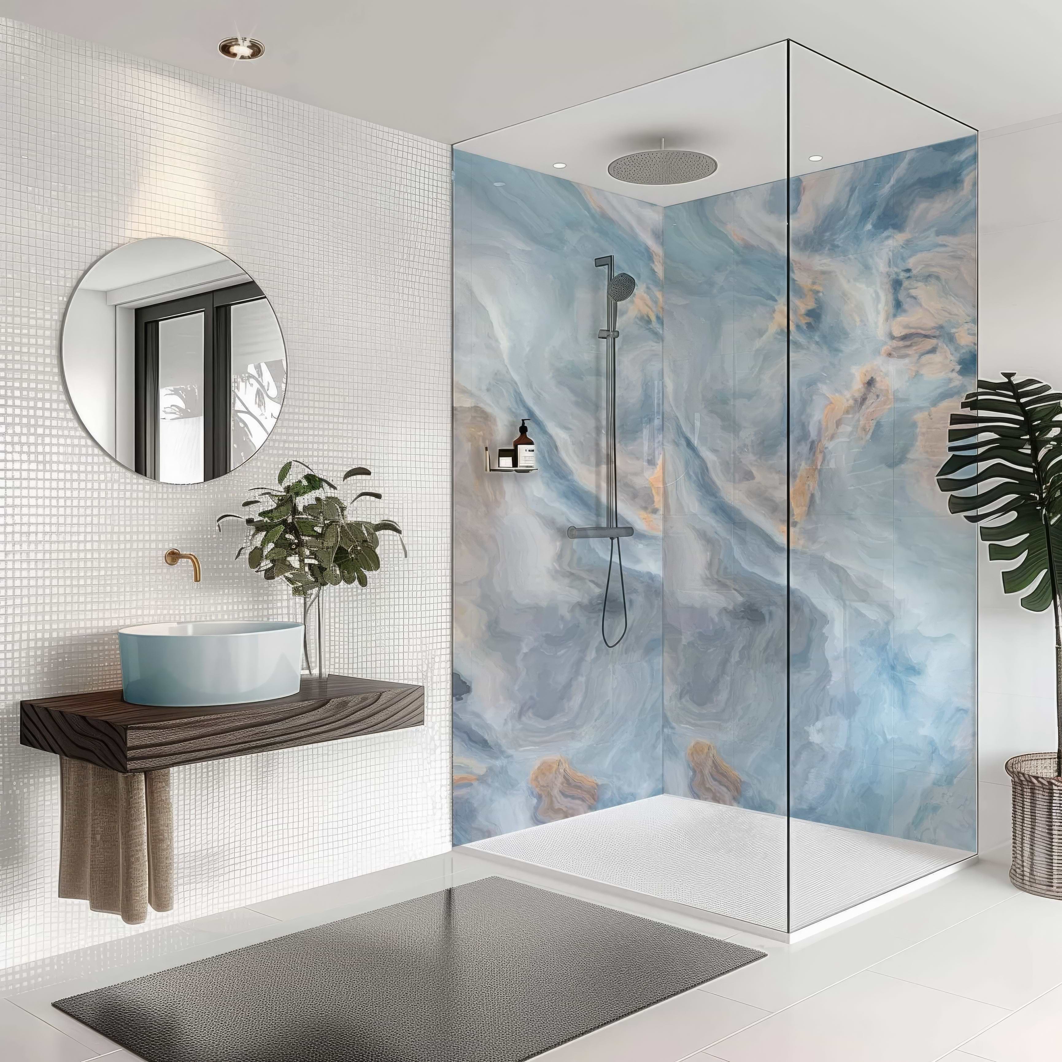 Shower Panel Onyx Crystal Light By Hyperion Tiles