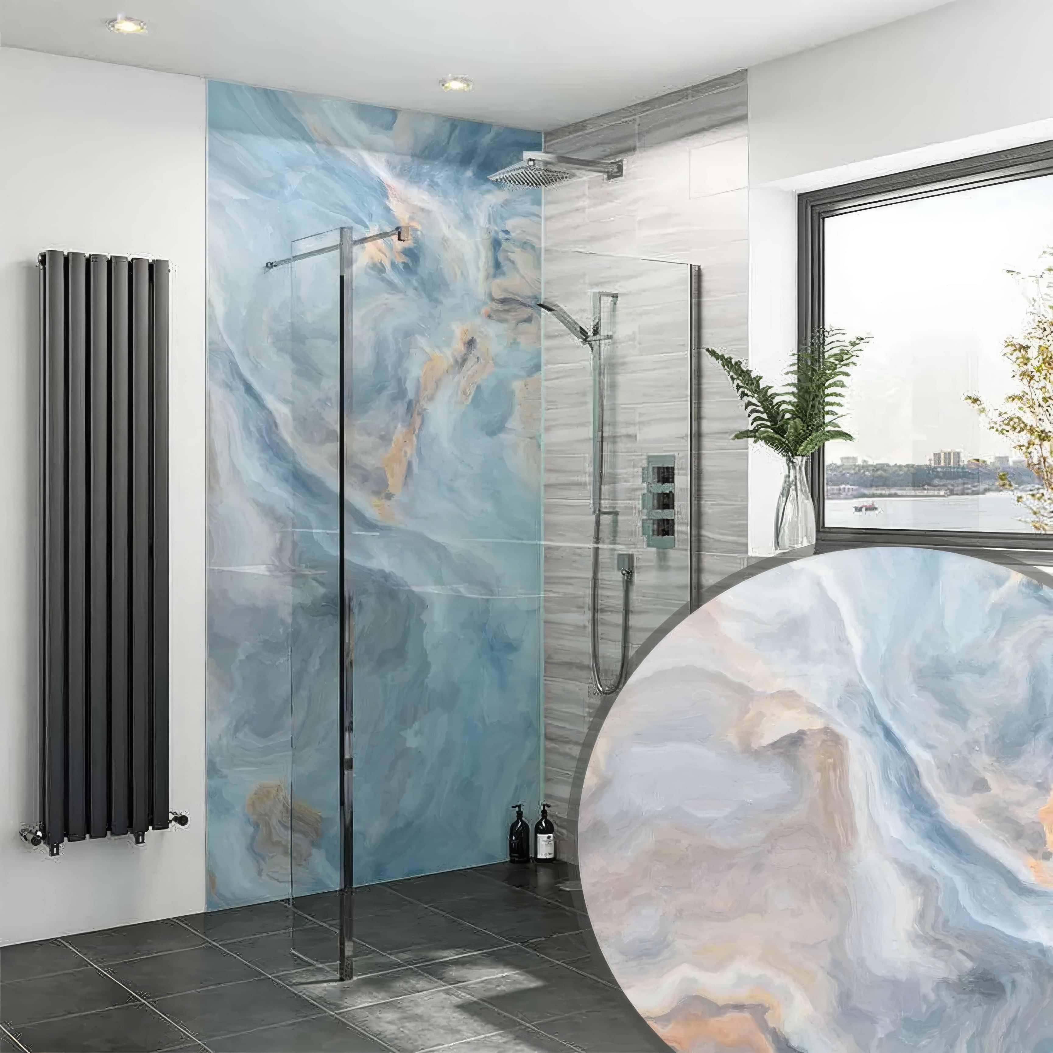 Shower Panel Onyx Crystal Light By Hyperion Tiles