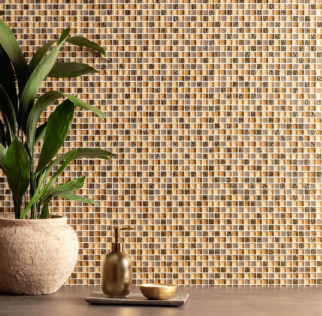 Orla Glass and Stone Mosaic - Hyperion Tiles