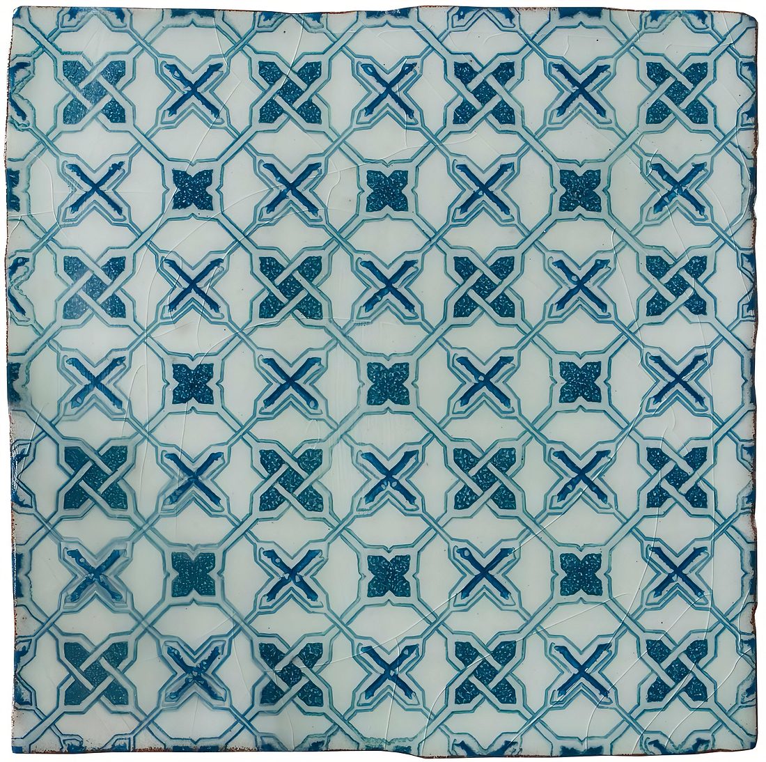 Ormeaux Blue on Mint - Hyperion Tiles