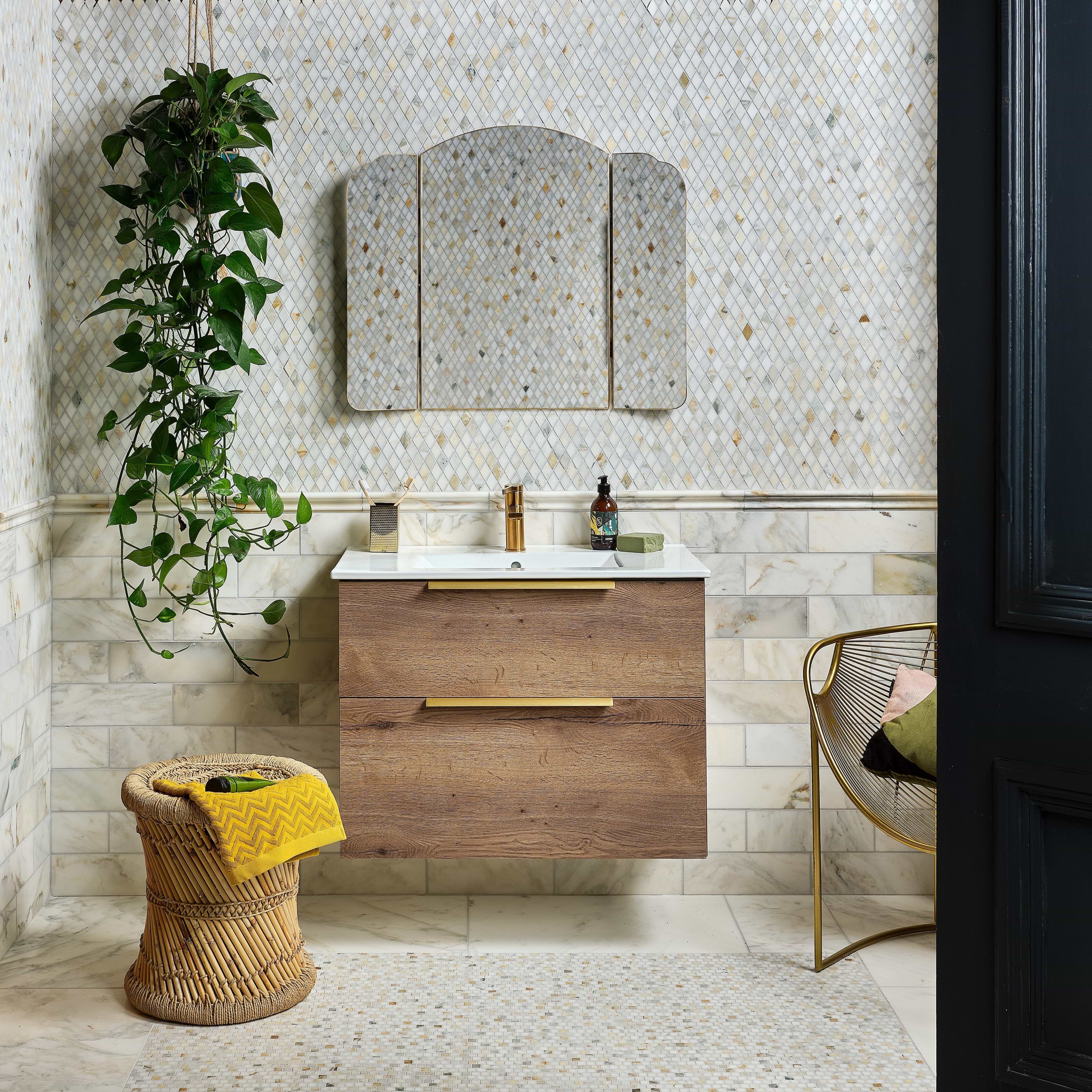 Palazzo Oro Honed Marble 30.5 x 10cm From Hyperion Tiles