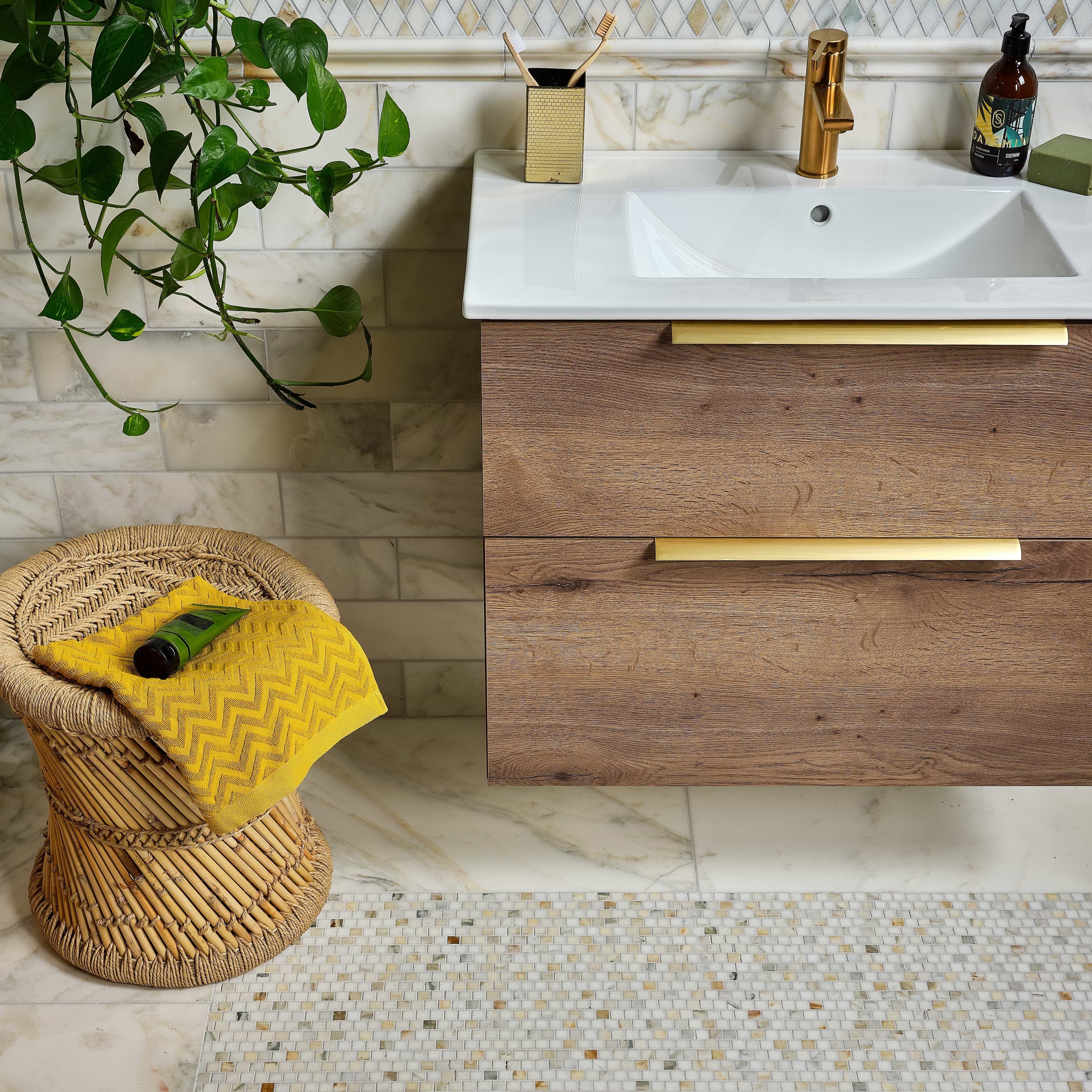 Palazzo Oro Honed Marble 30.5 x 10cm From Hyperion Tiles