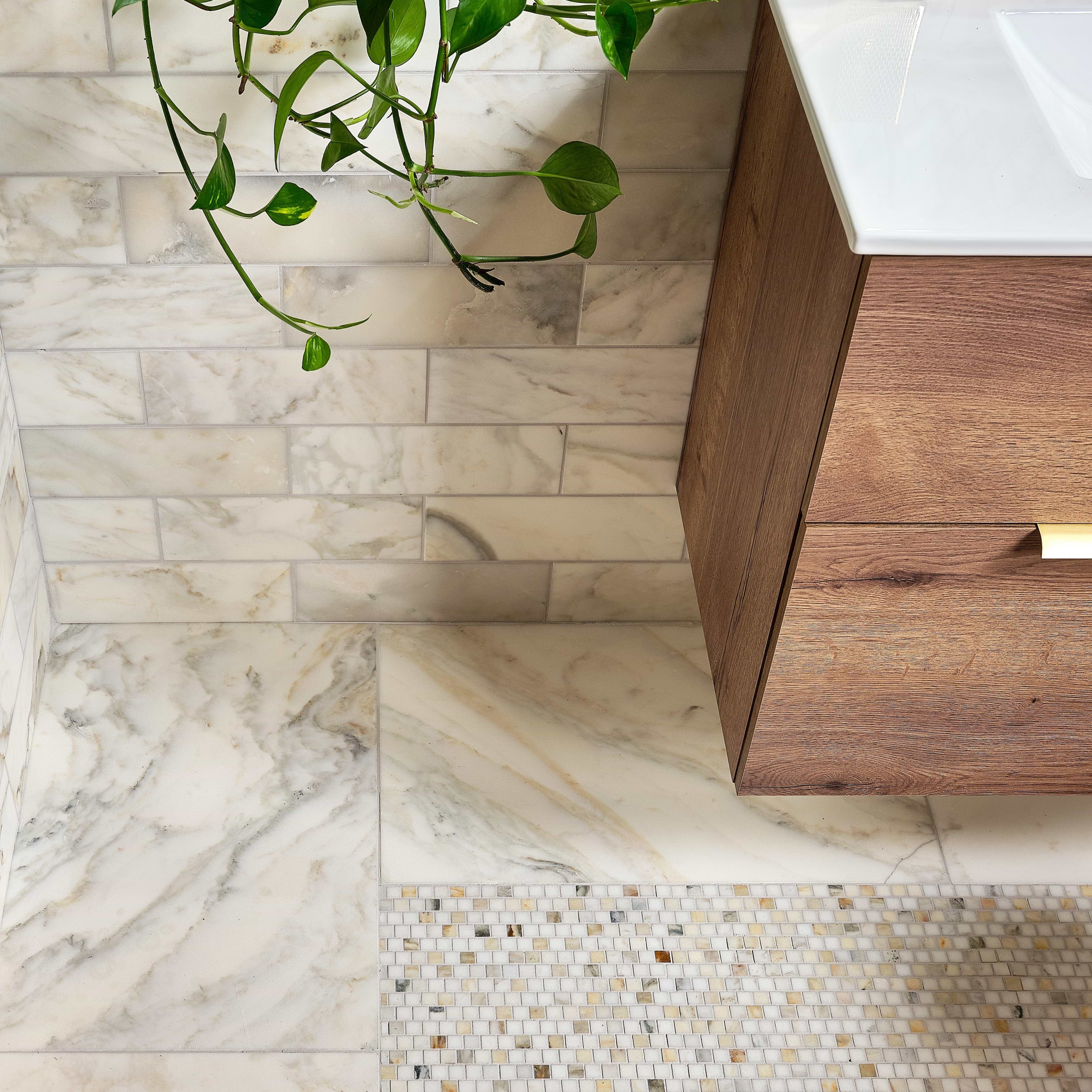 Palazzo Oro Honed Marble 30.5 x 10cm From Hyperion Tiles