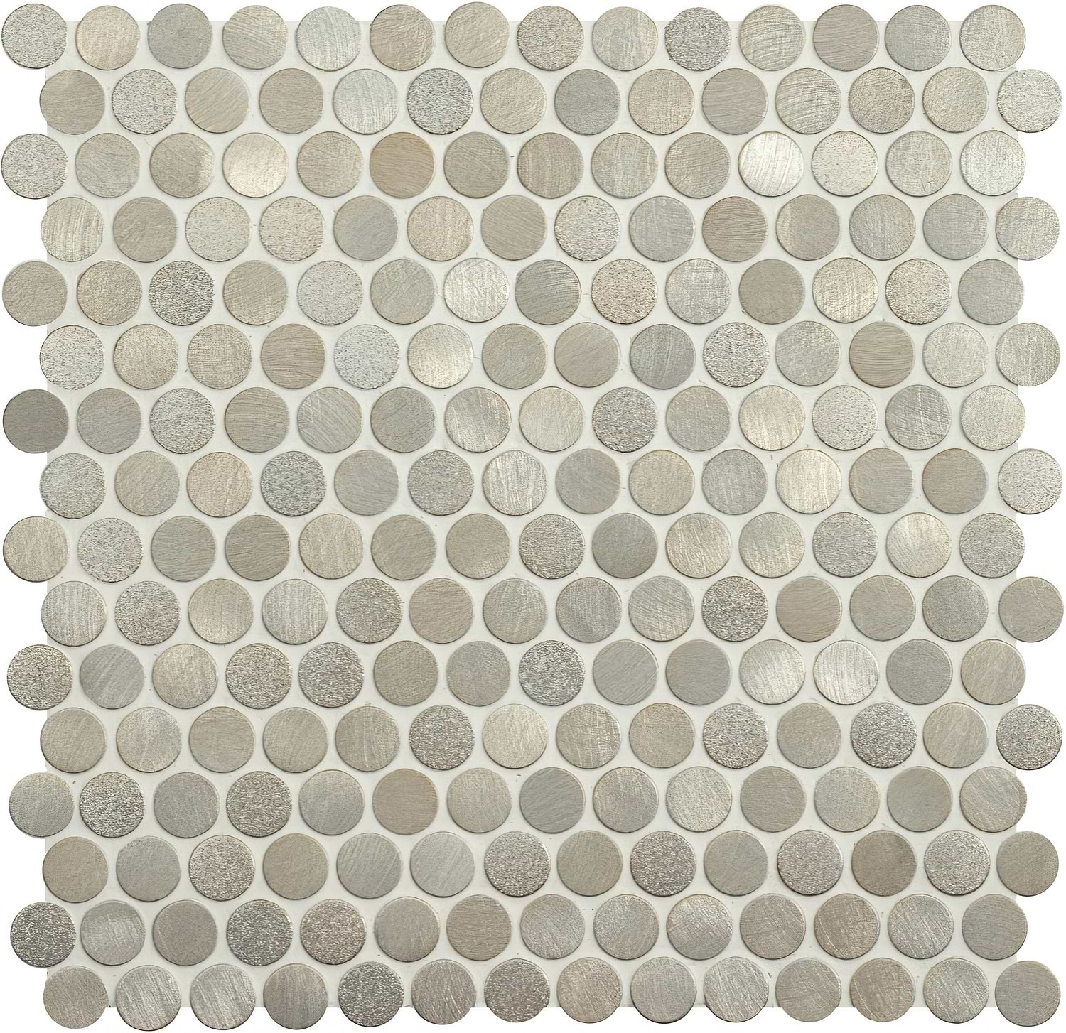 Pallene Gold Mixed Finish Penny Round - Hyperion Tiles