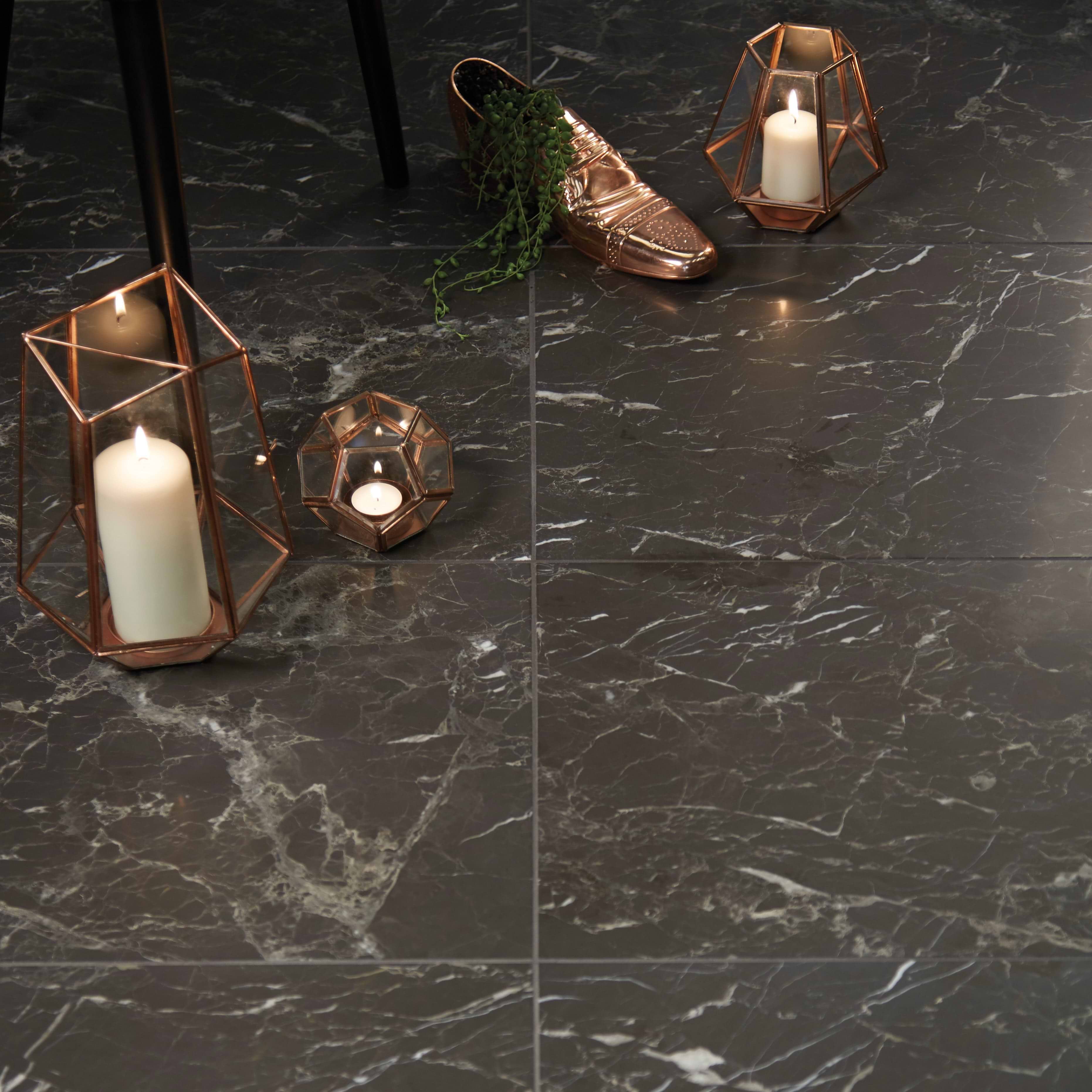 Avante Garde Marble Honed 45.7 x 45.7cm By Hyperion Tiles