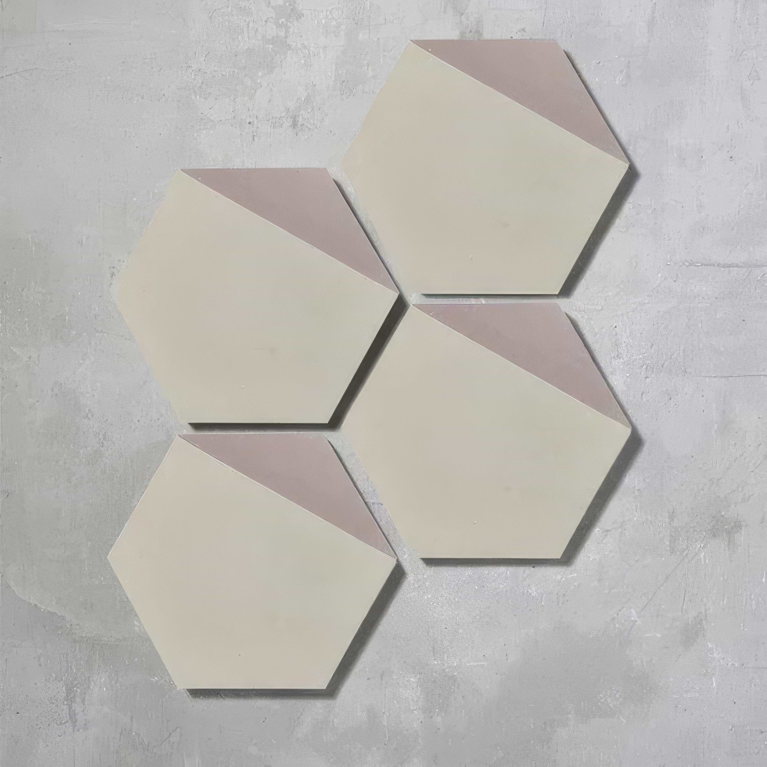 Pearl & Leather Hexagonal Split - Hyperion Tiles