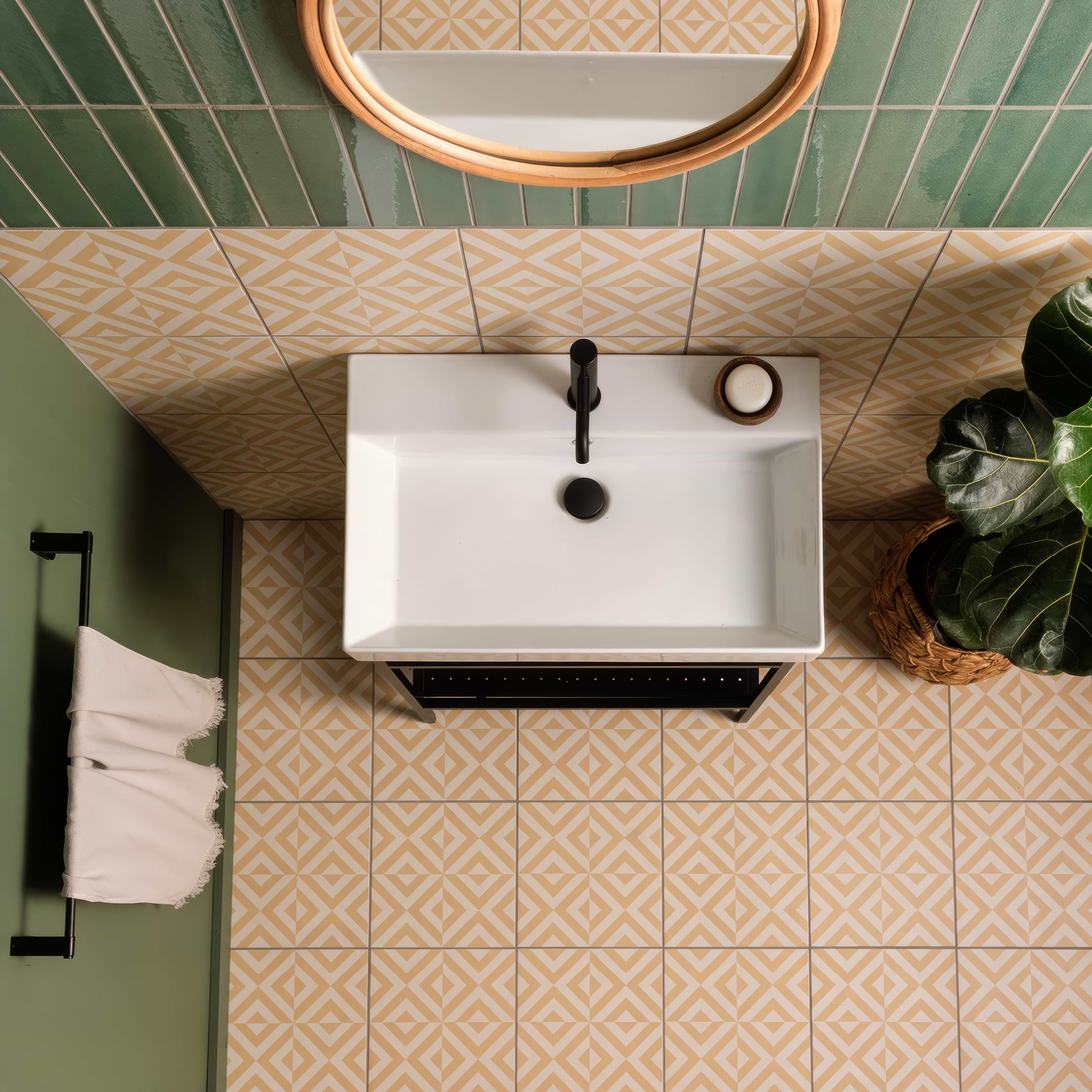 Penshaw Yellow On Chalk - Hyperion Tiles