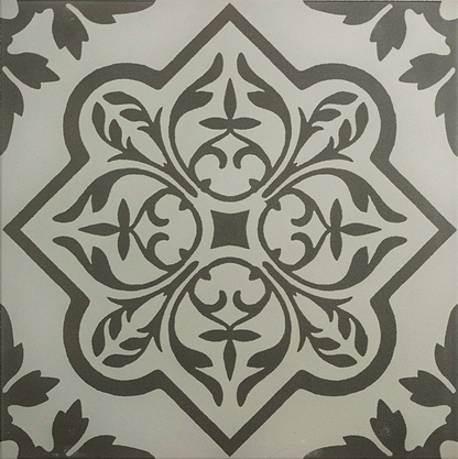 Pentillie Dark Grey on Grey - Hyperion Tiles