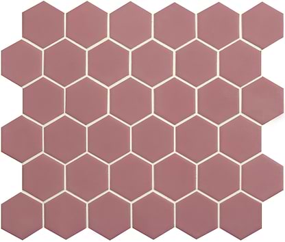 Pink Hexagon Slip Resistant - Hyperion Tiles