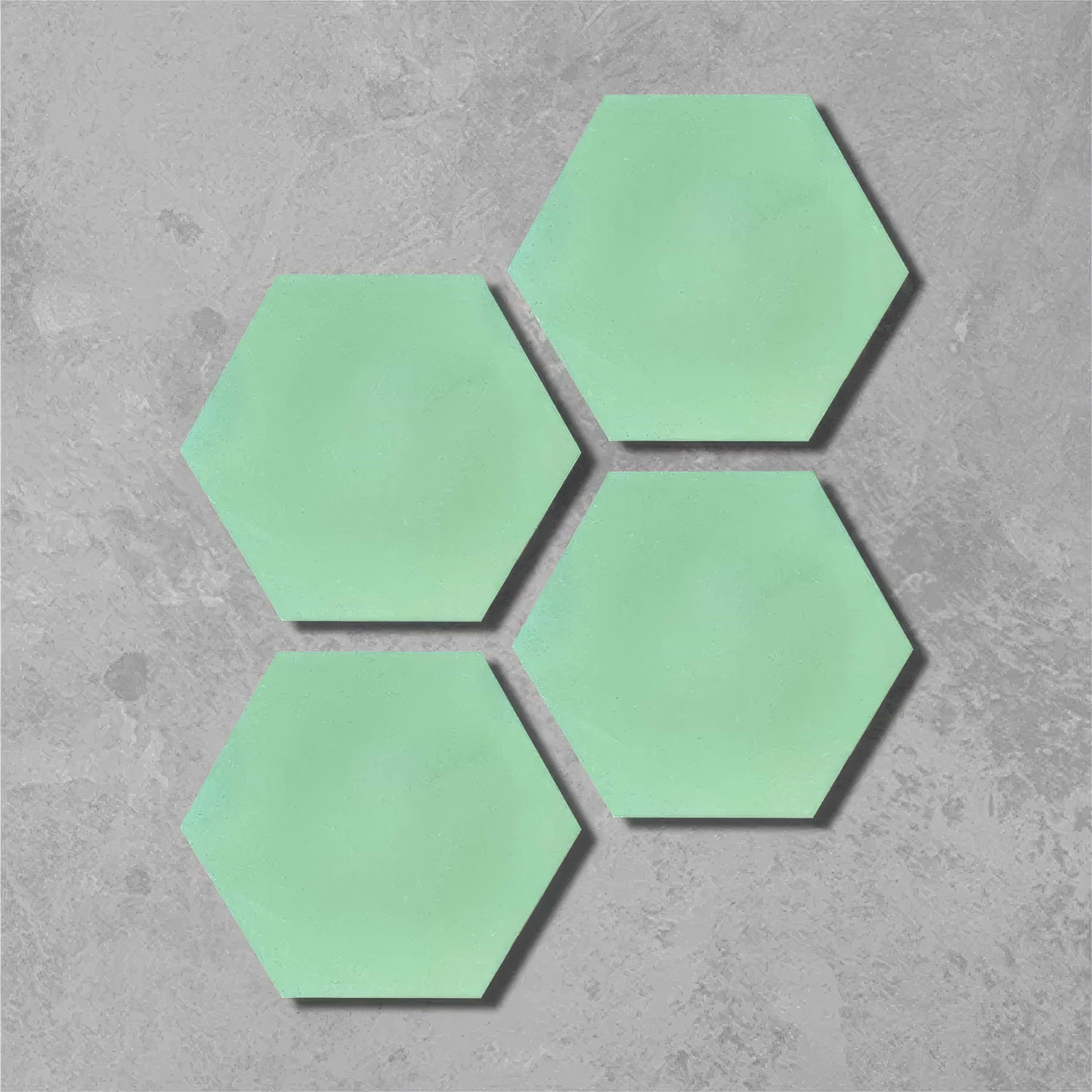 Pistachio Hexagonal Tile - Hyperion Tiles