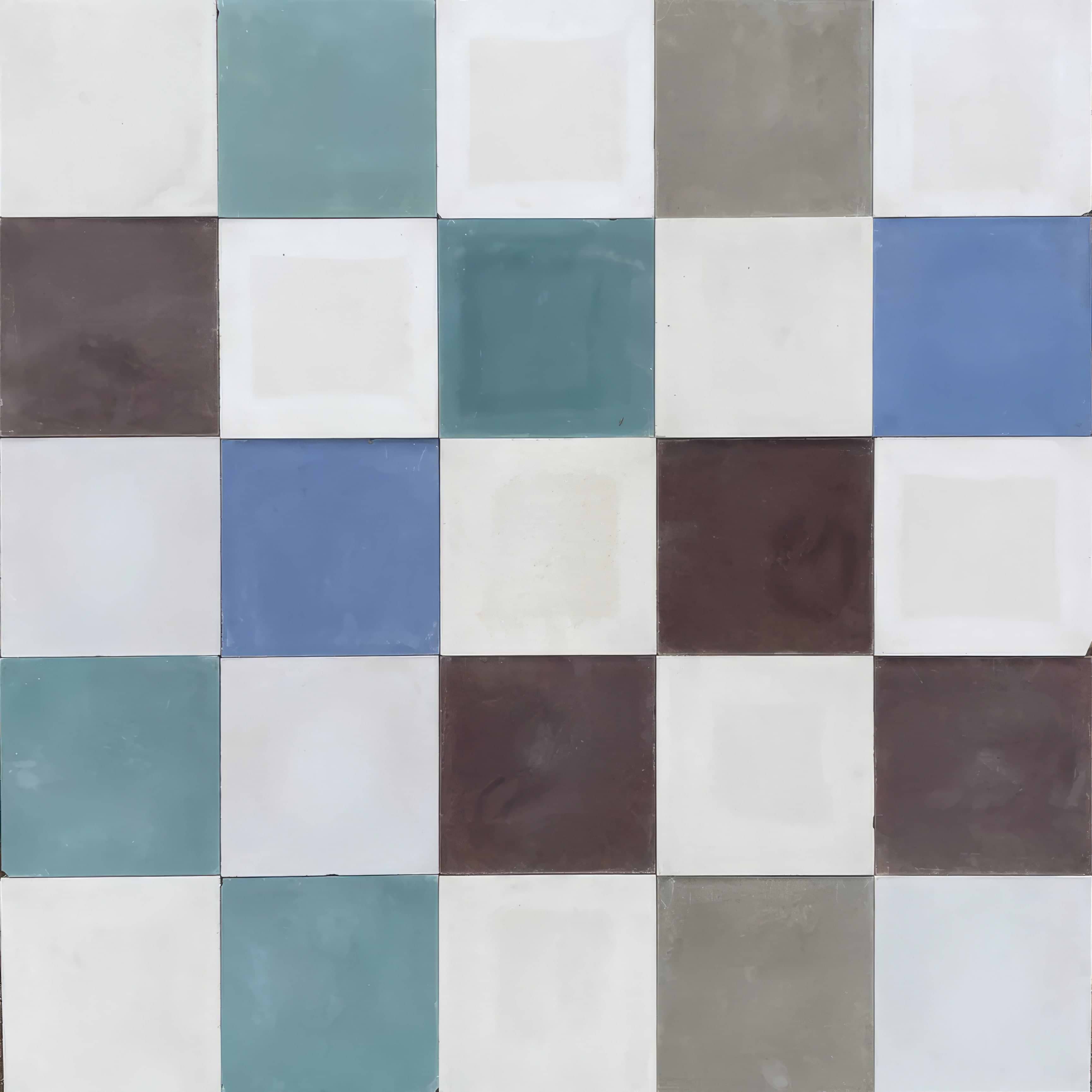 Plain Multicoloured Patchwork Tile By Hyperion Tiles
