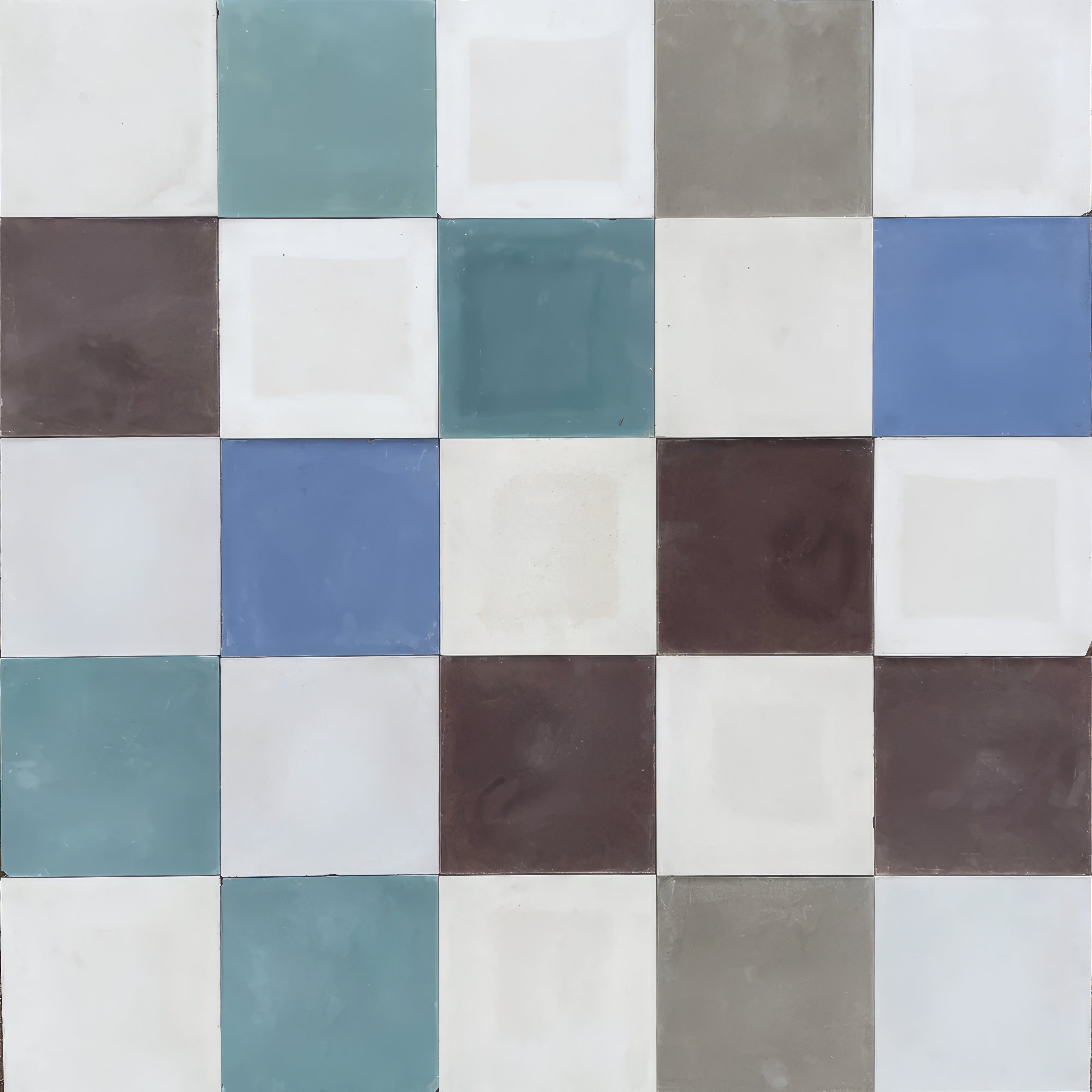 Plain Multicoloured Patchwork Tile By Hyperion Tiles