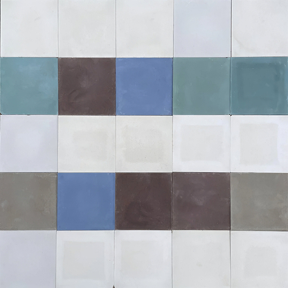 Plain Multicoloured Patchwork Tile By Hyperion Tiles