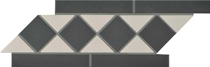 Porcelain Border White & Black - Hyperion Tiles