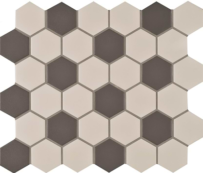 Porcelain Hexagon White & Black - Hyperion Tiles