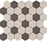 Porcelain Hexagon White & Black - Hyperion Tiles