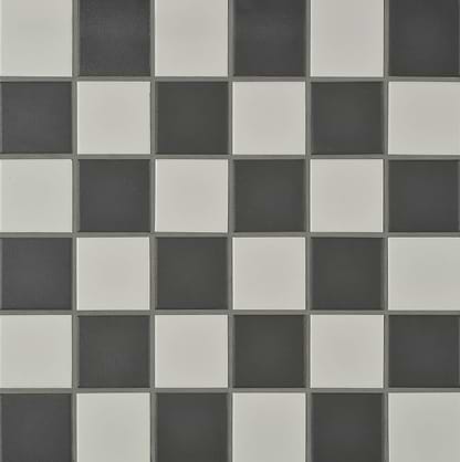 Porcelain Square White & Black - Hyperion Tiles
