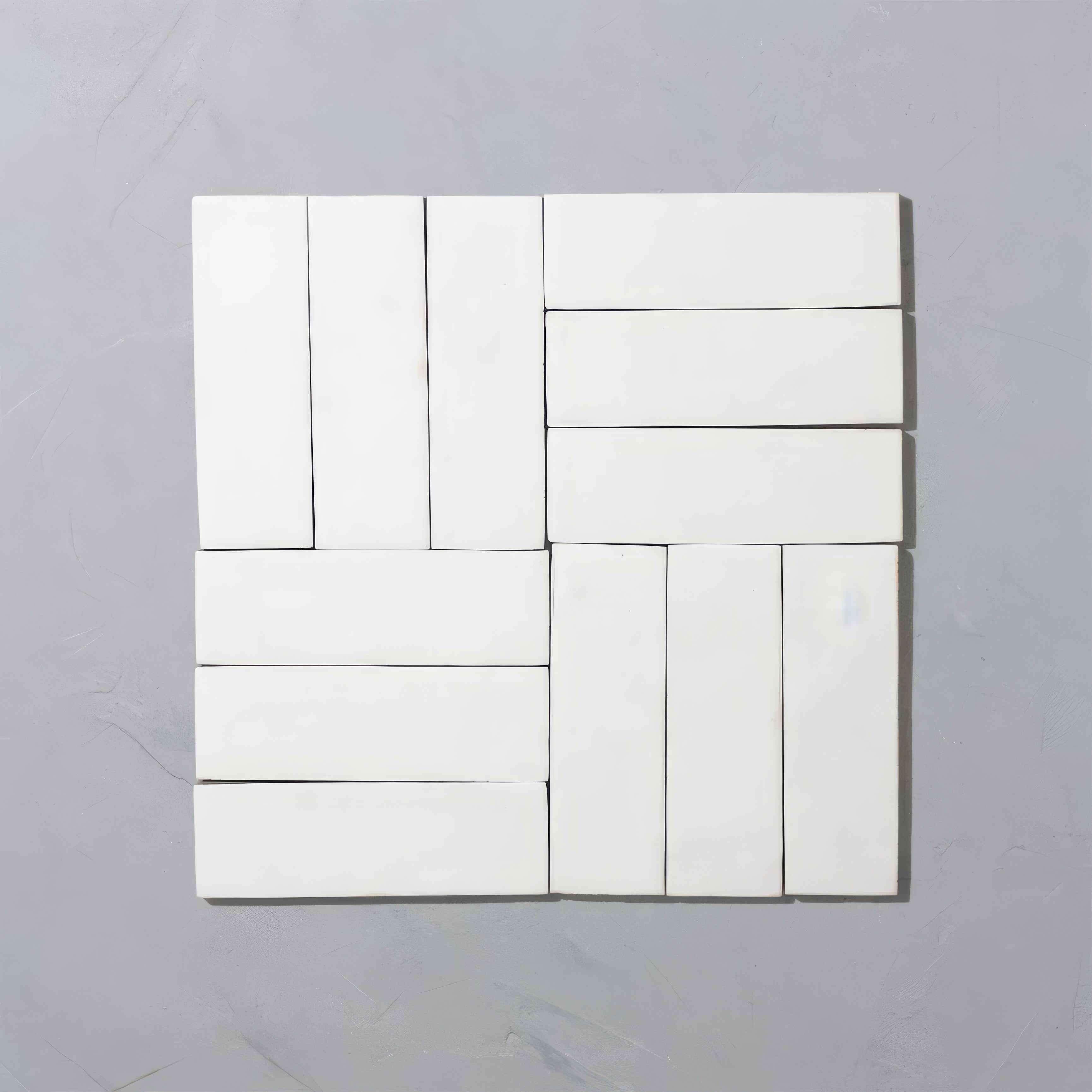Porcelain White Bejmat Rectangle Tile | Hyperion Tiles