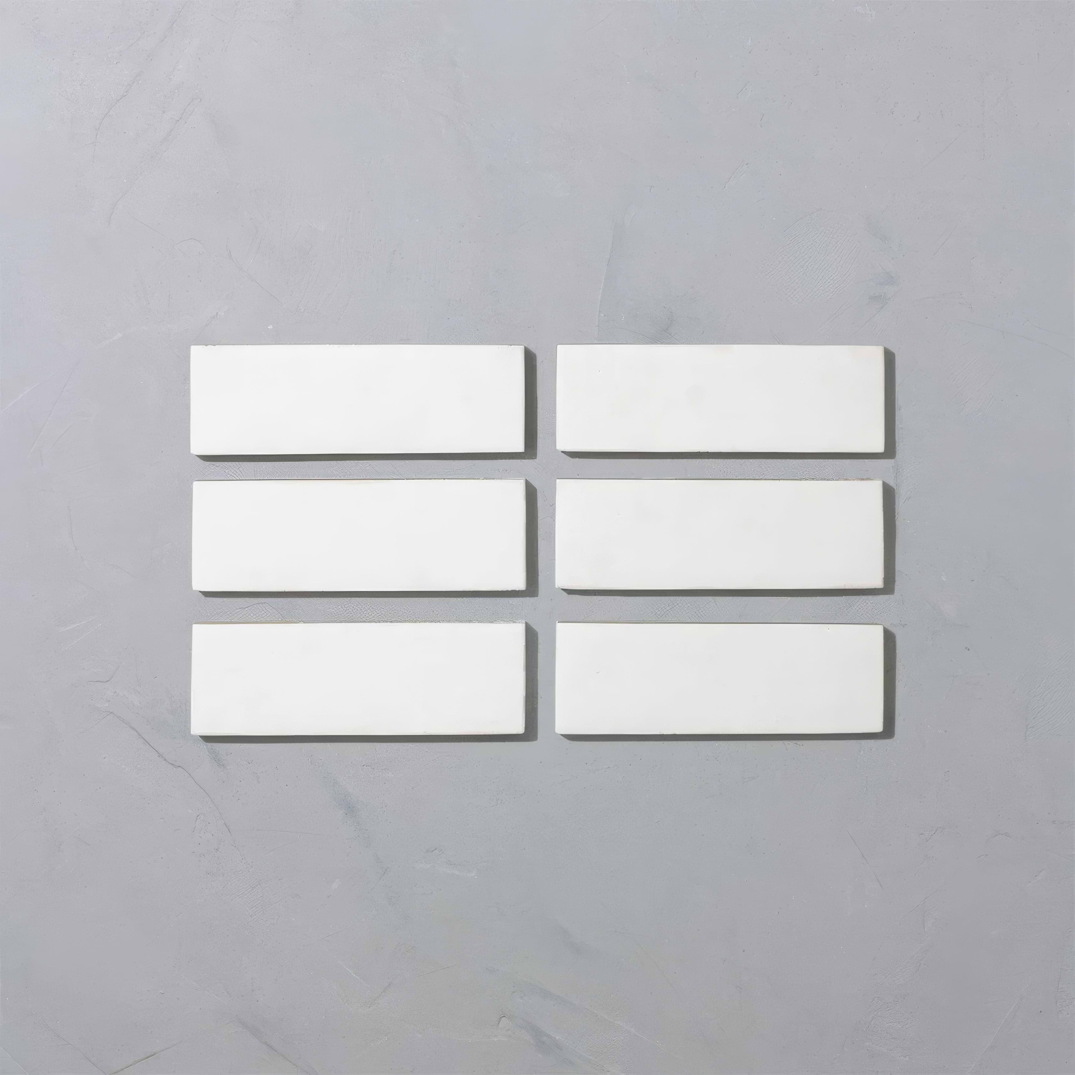 Porcelain White Bejmat Rectangle Tile | Hyperion Tiles
