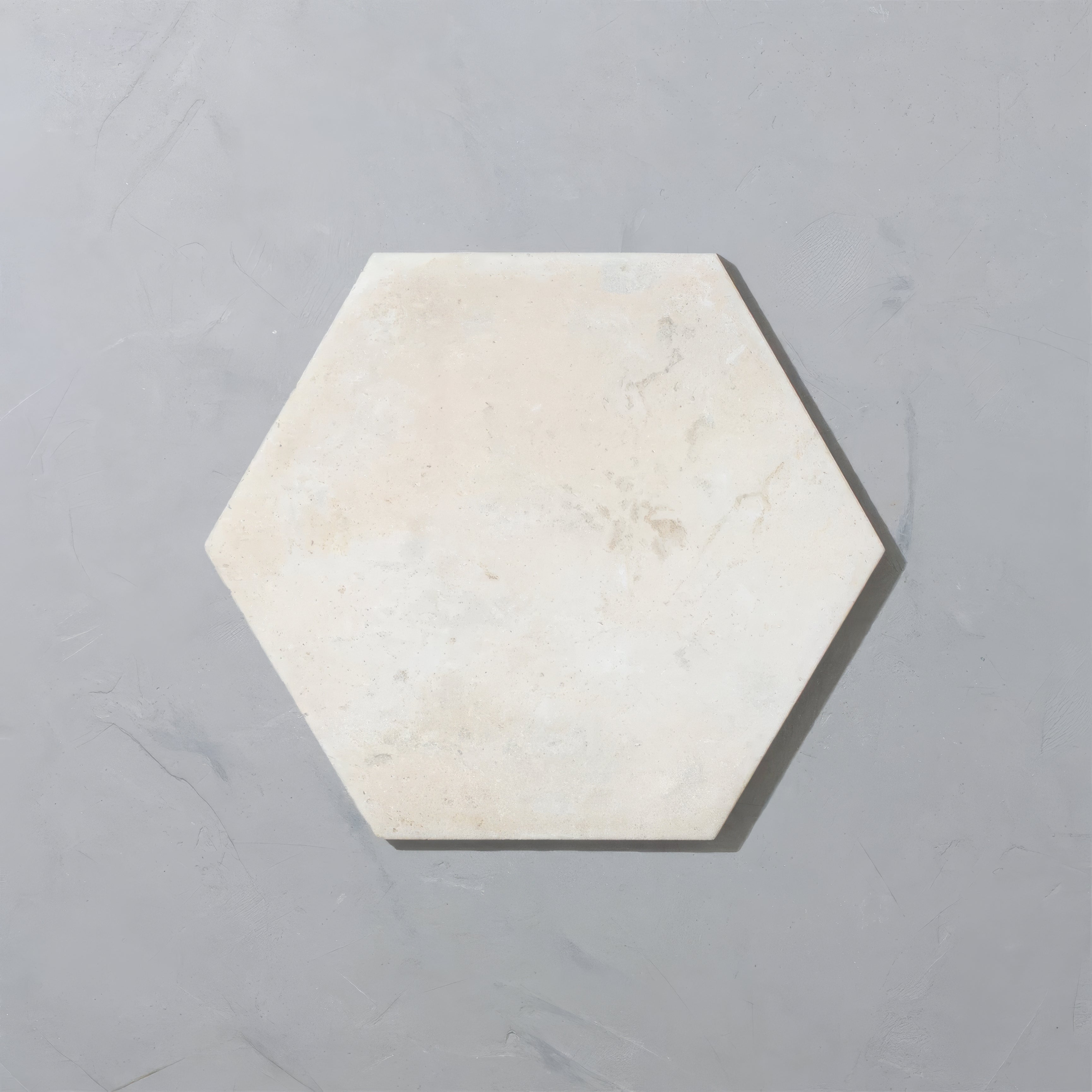 Porcelain Terracotta White hexagonal Tile | Hyperion Tiles