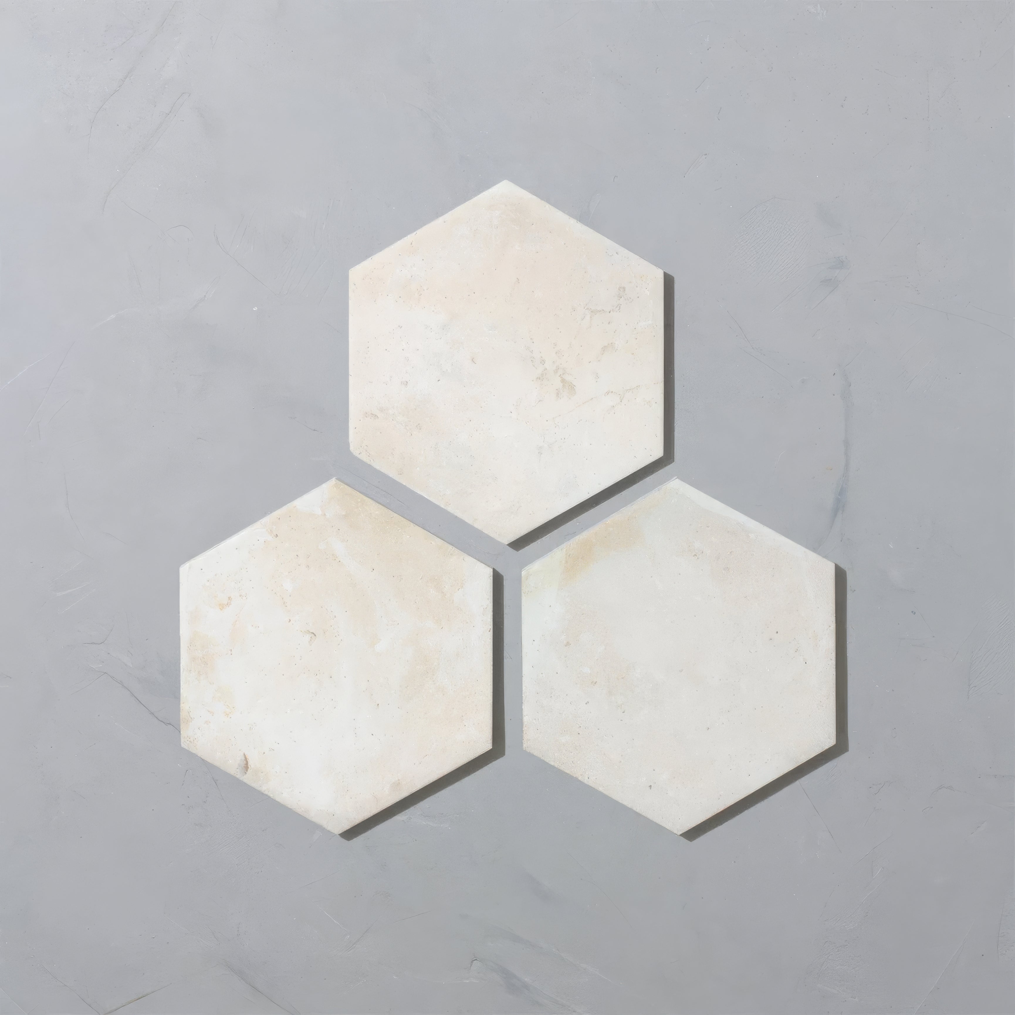 Porcelain Terracotta White hexagonal Tile | Hyperion Tiles