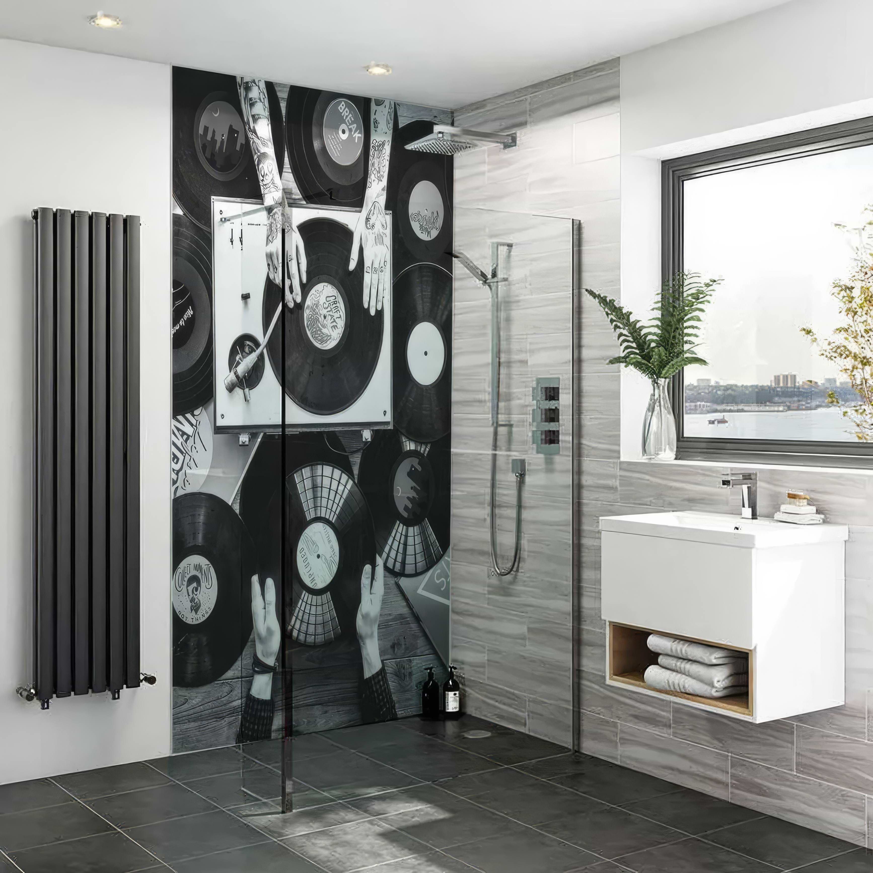 DJ Records Shower Panel By Hyperion Tiles