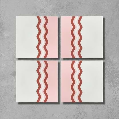 Ric Rac Bubblegum One Tile - Hyperion Tiles