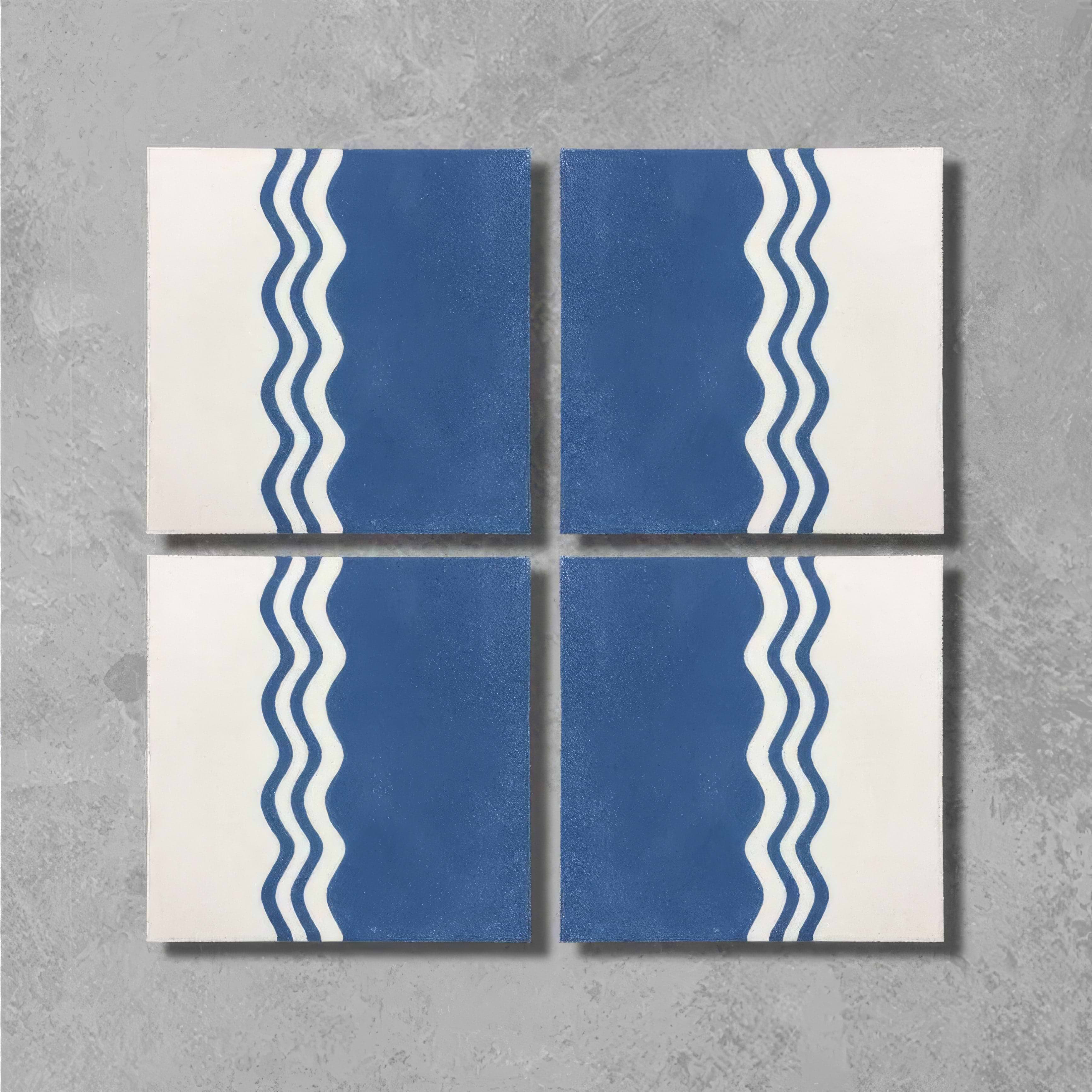 Ric Rac Glacier Mint One Tile - Hyperion Tiles