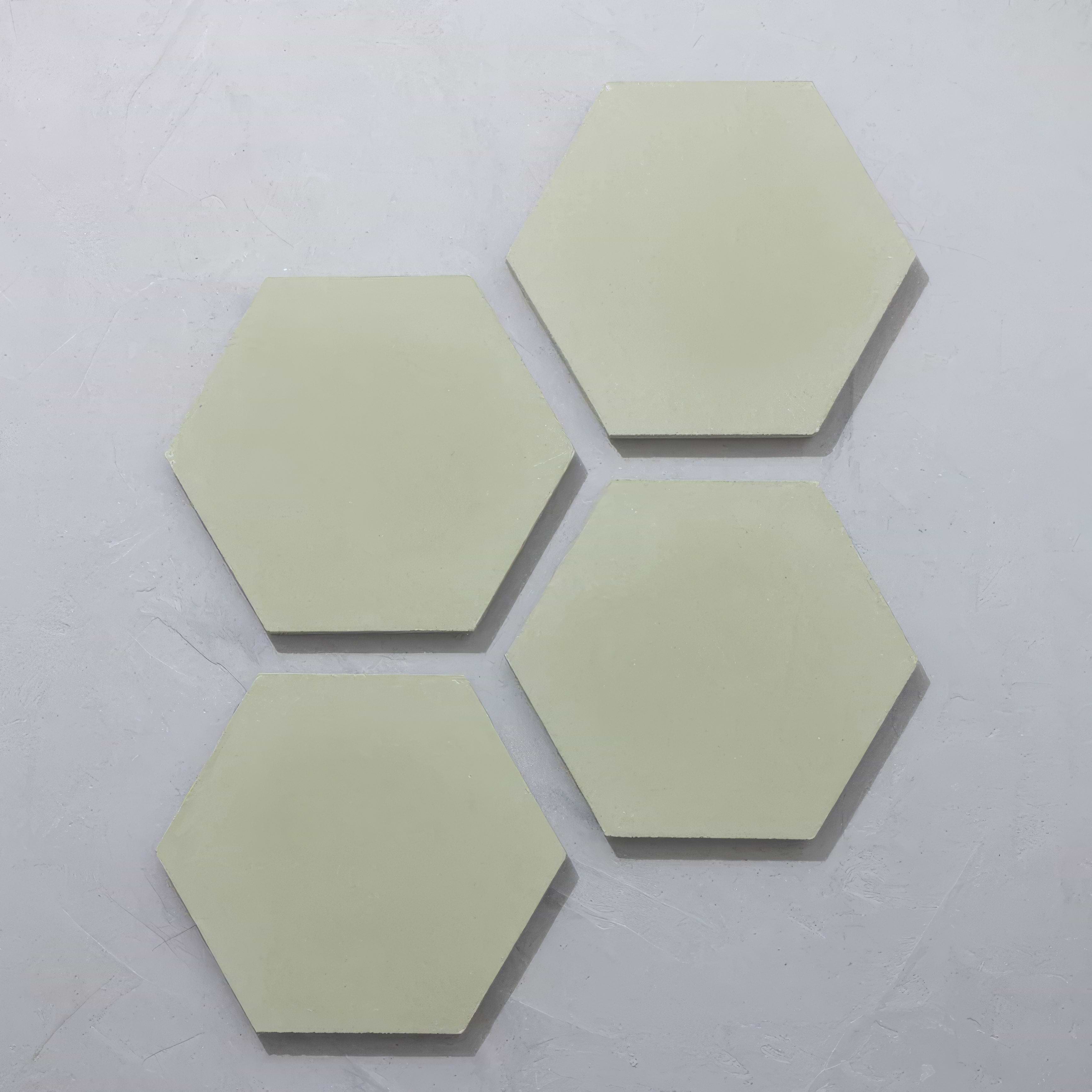 Rosemary Green Hexagonal Tile - Hyperion Tiles