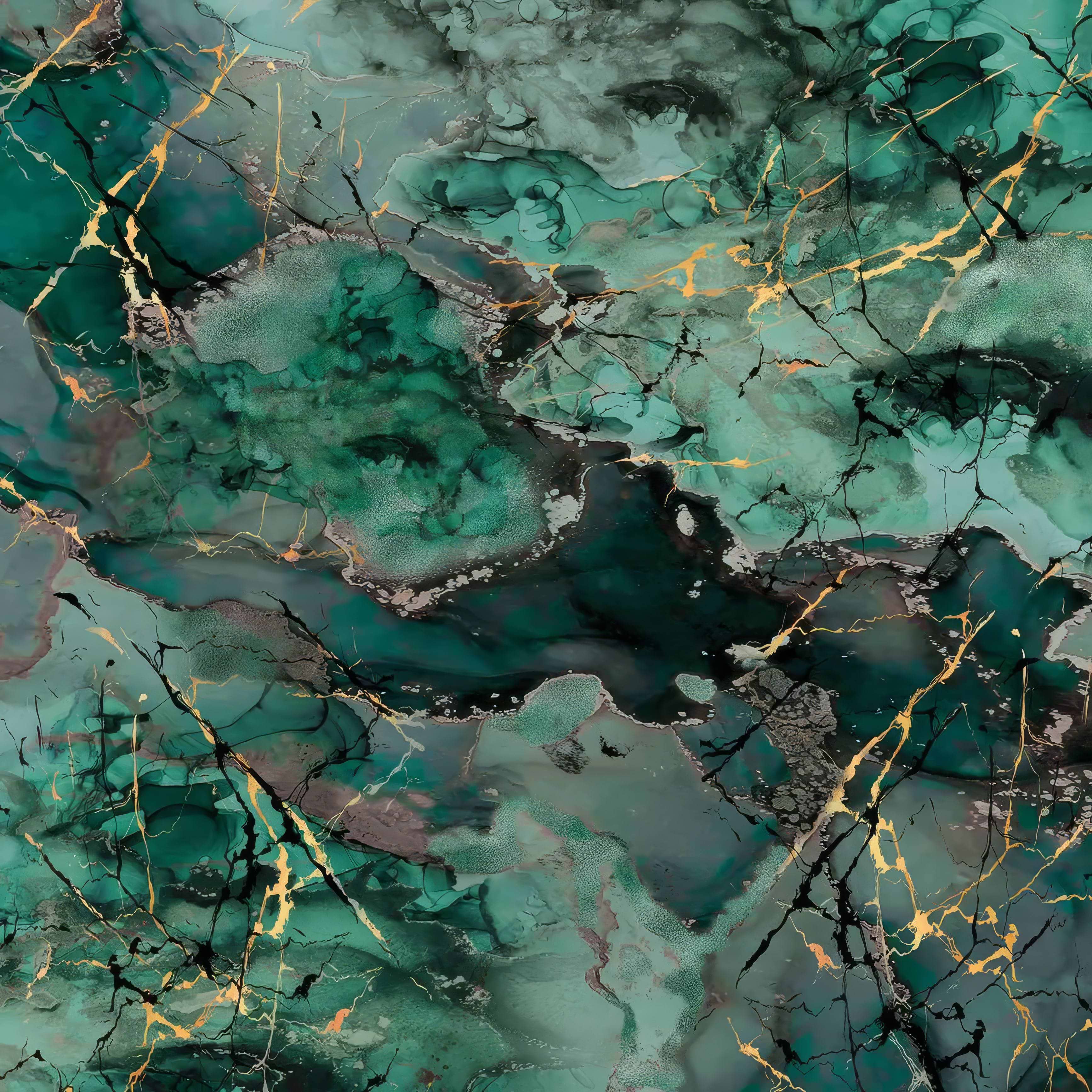 Shower Panel Liquid Marble Teal By Hyperion Tiles