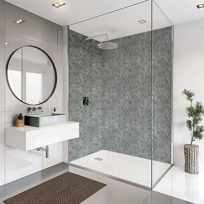 Shower Panel Art Deco Peacock By Hyperion Tiles