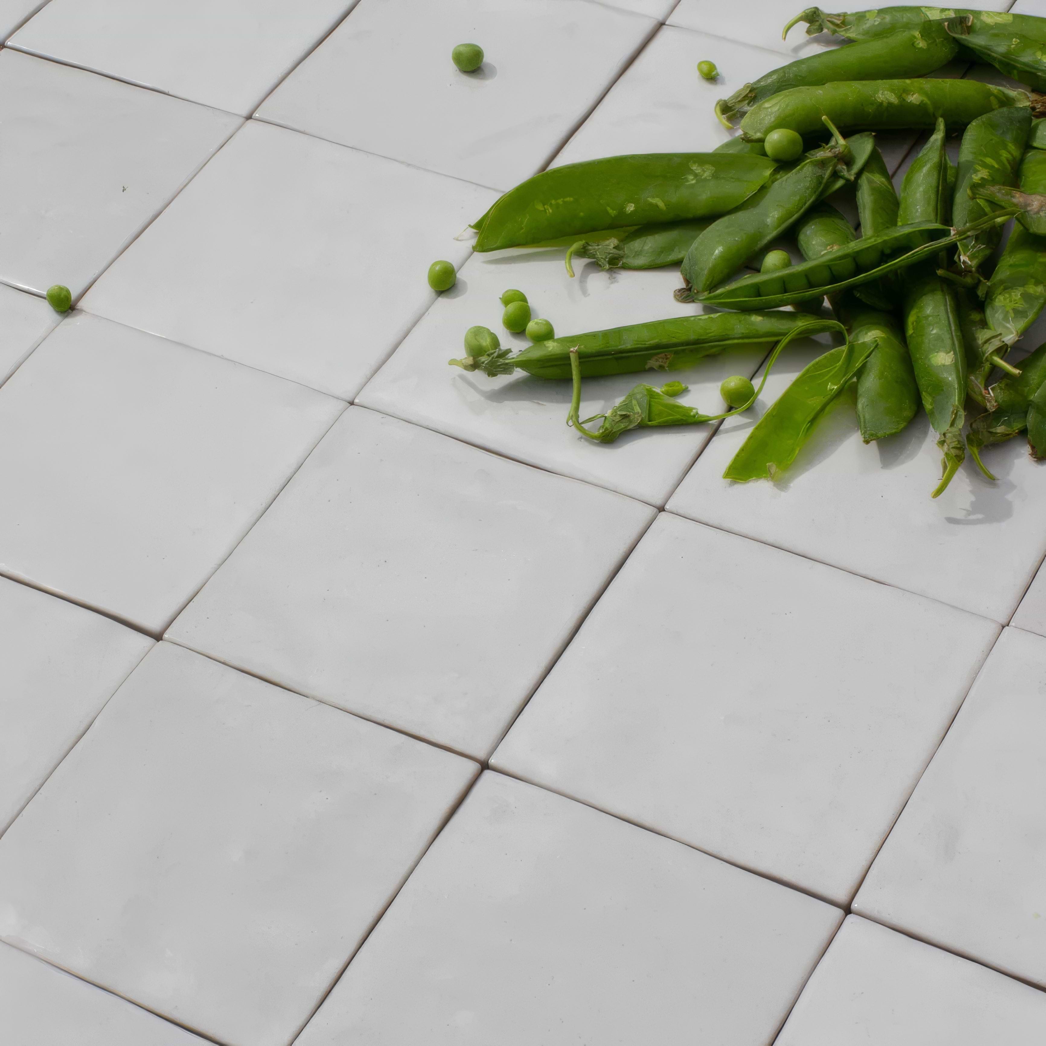 Salt White Ceramic Zellige By Hyperion Tiles