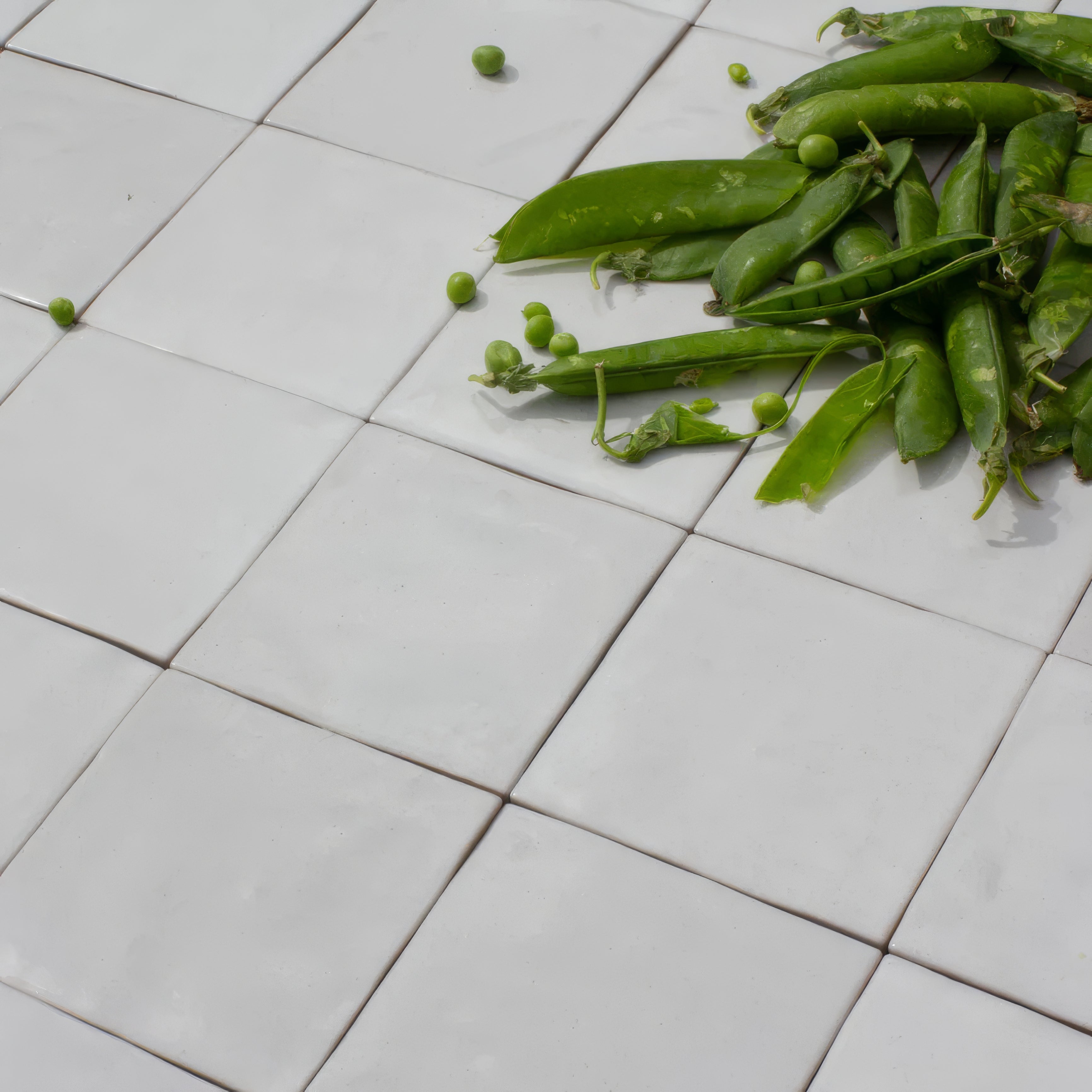 Salt White Ceramic Zellige By Hyperion Tiles