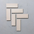 Sand White Herringbone Tile - Hyperion Tiles