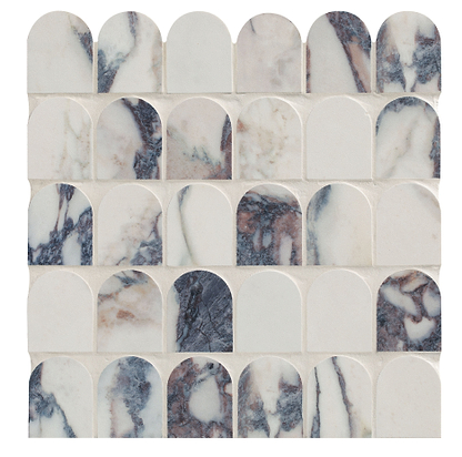 Savoy Novo Porcelain Matt Arch Mosaic From Hyperion Tiles