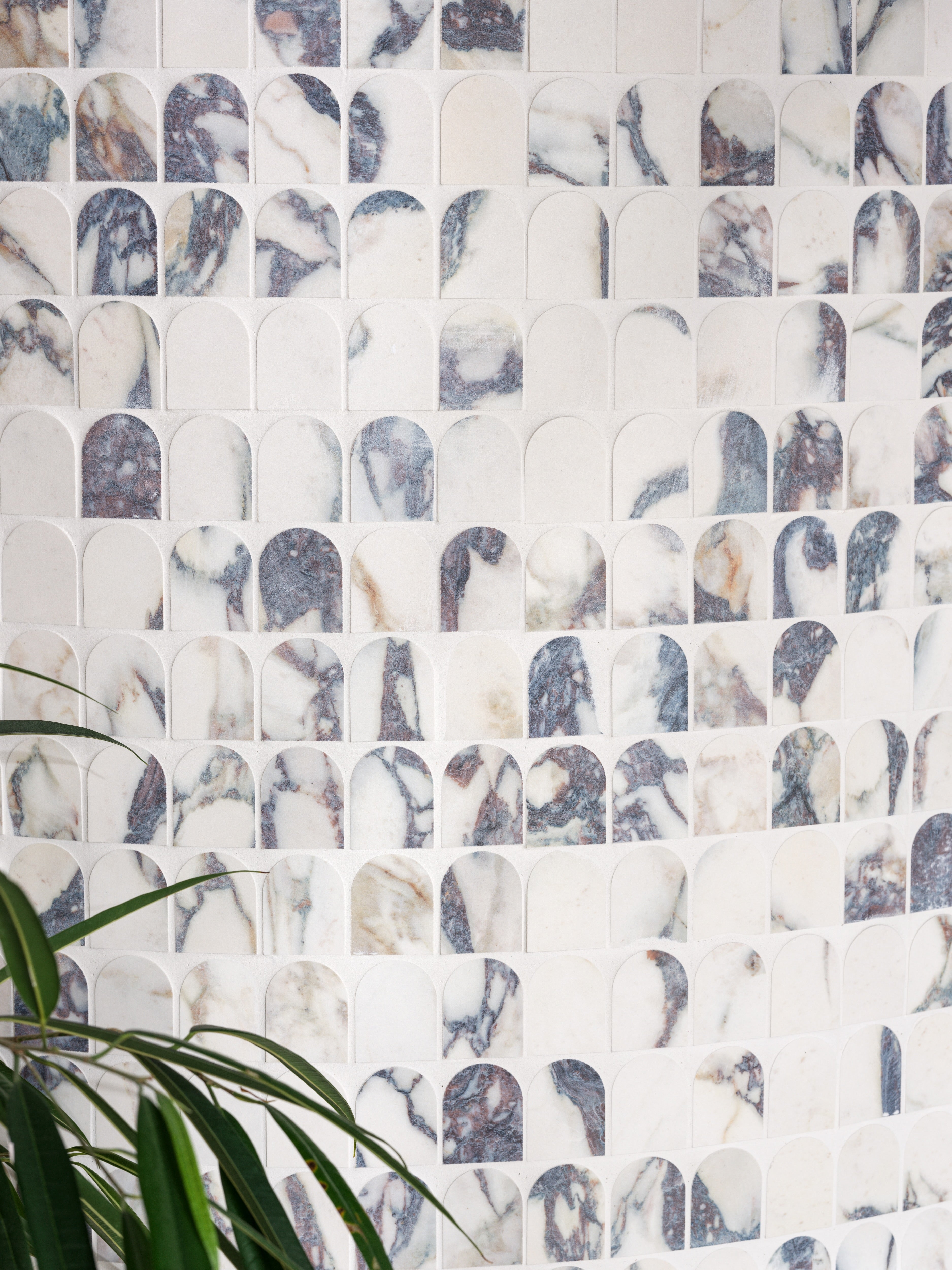 Savoy Novo Porcelain Matt Arch Mosaic