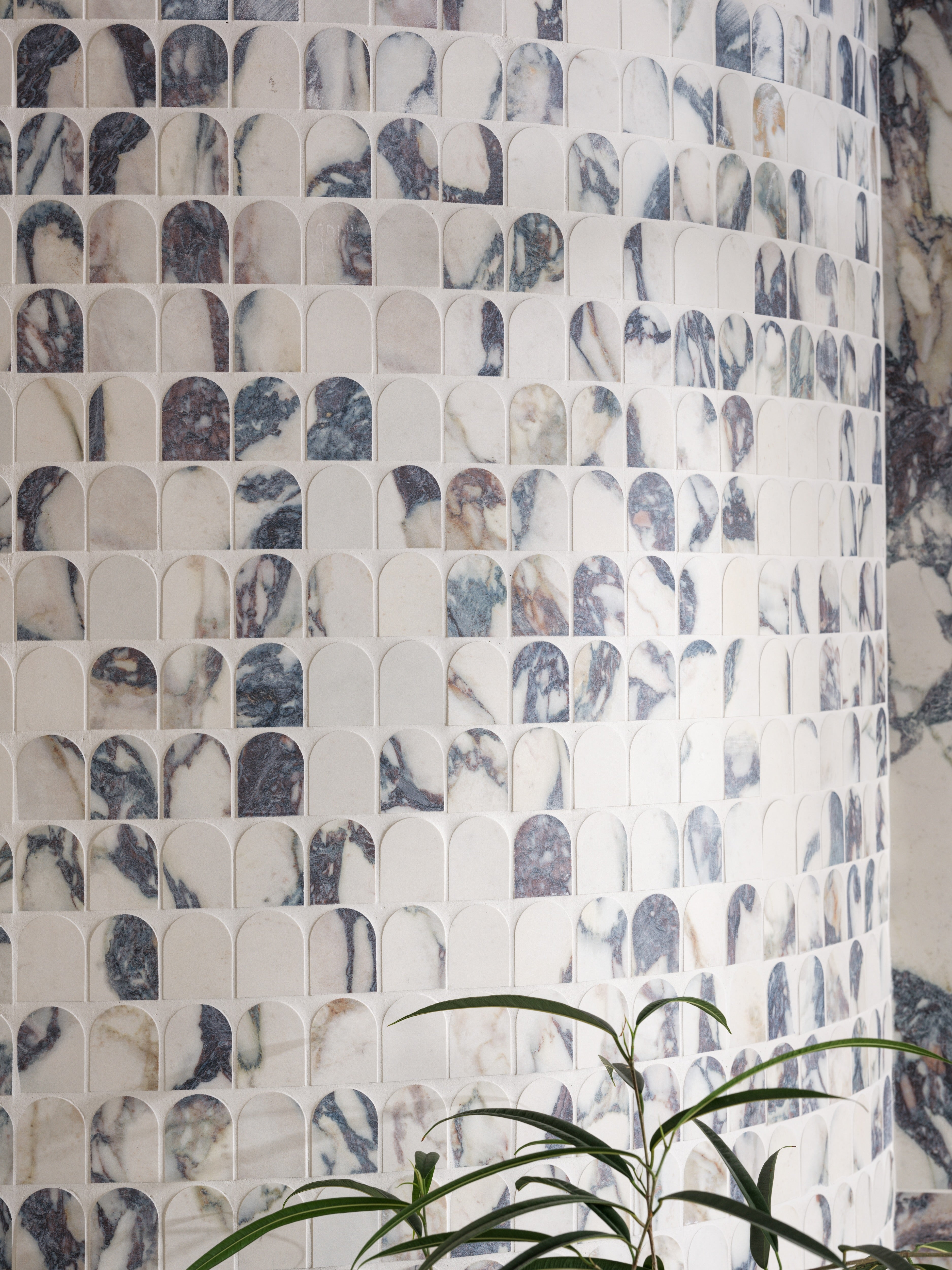 Savoy Novo Porcelain Matt Arch Mosaic