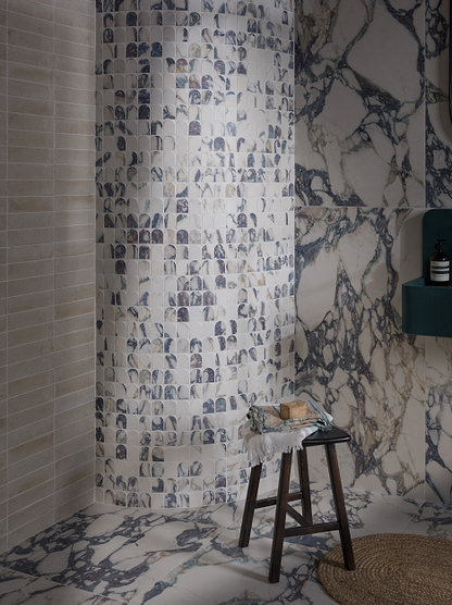 Savoy Novo Porcelain Matt Arch Mosaic
